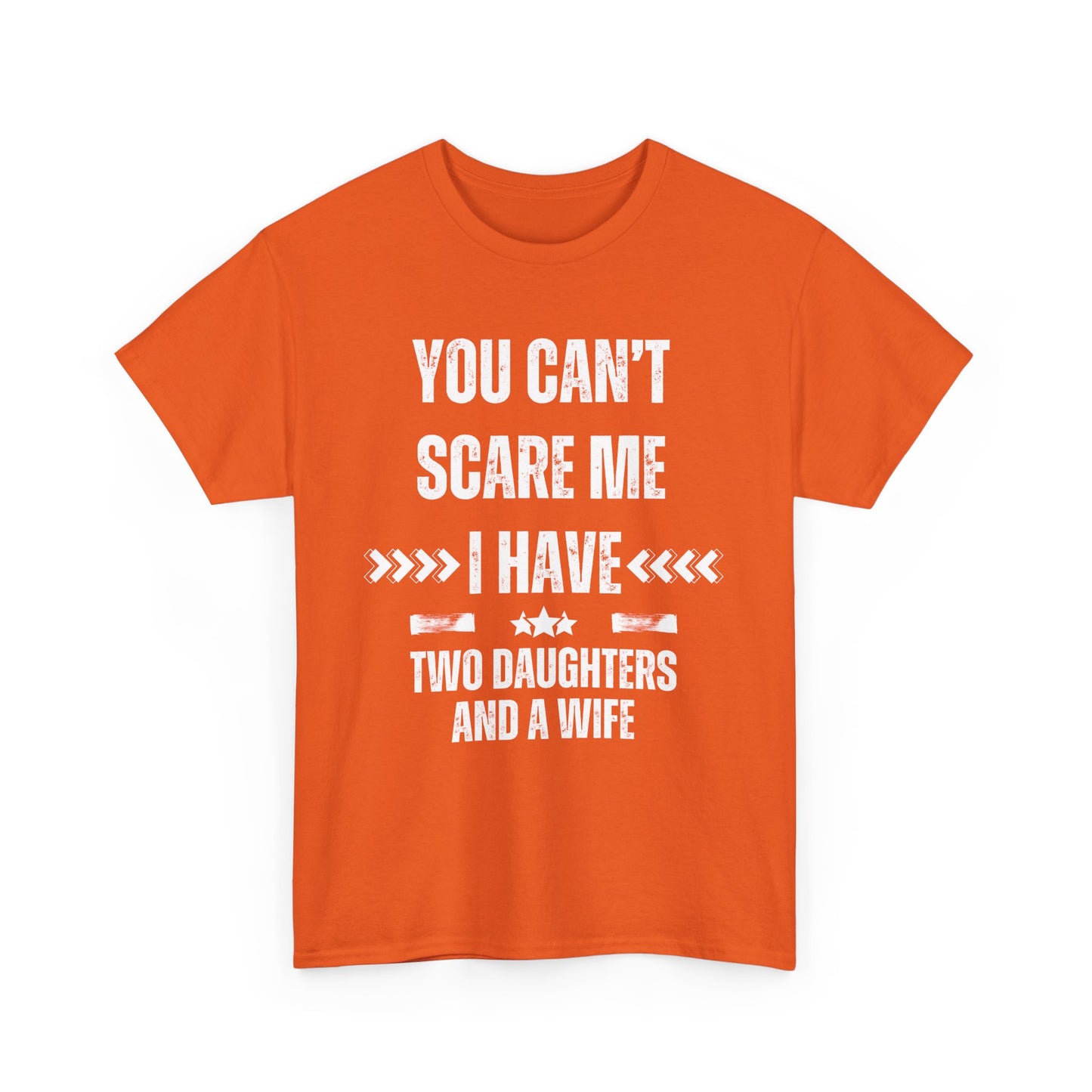 You Can't Scare Me, I Have Two Daughters and a Wife, Funny T-Shirt