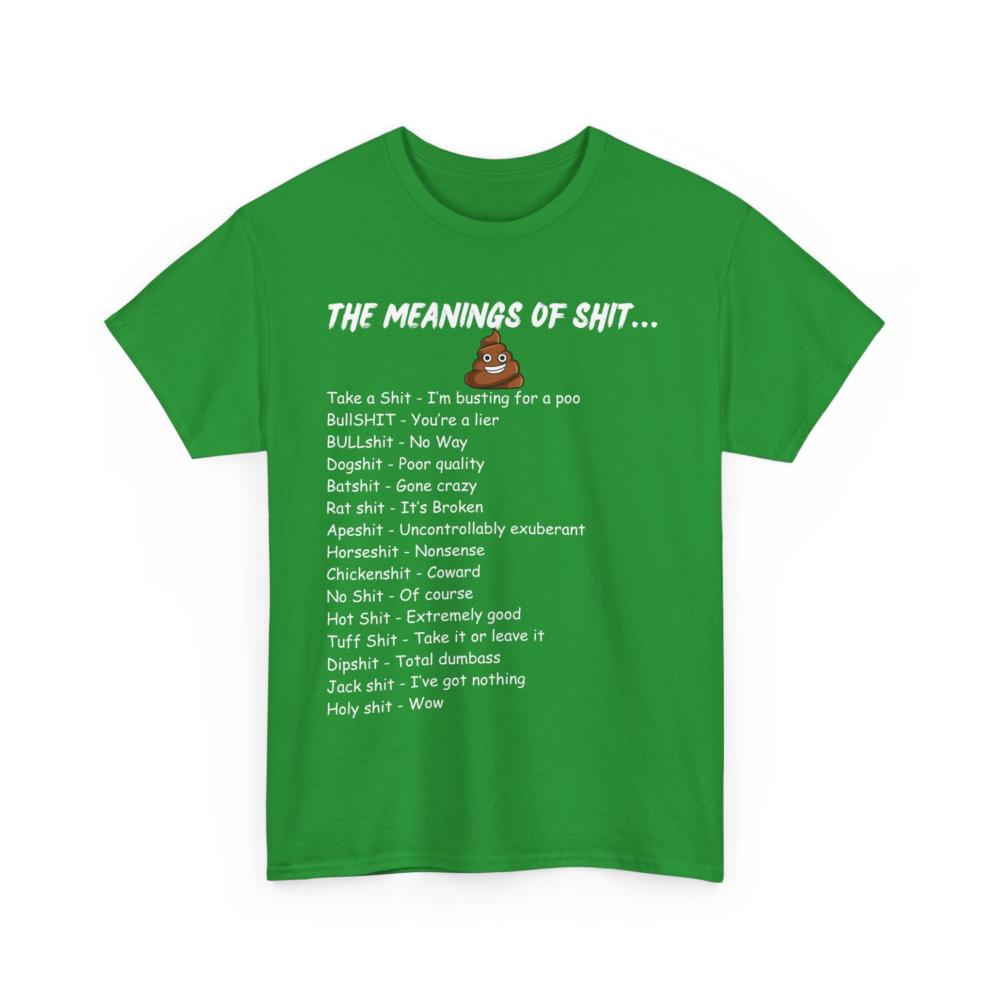 The Meanings of Shit T-Shirt – Funny Swear Word Definitions Tee 💩😆🔥