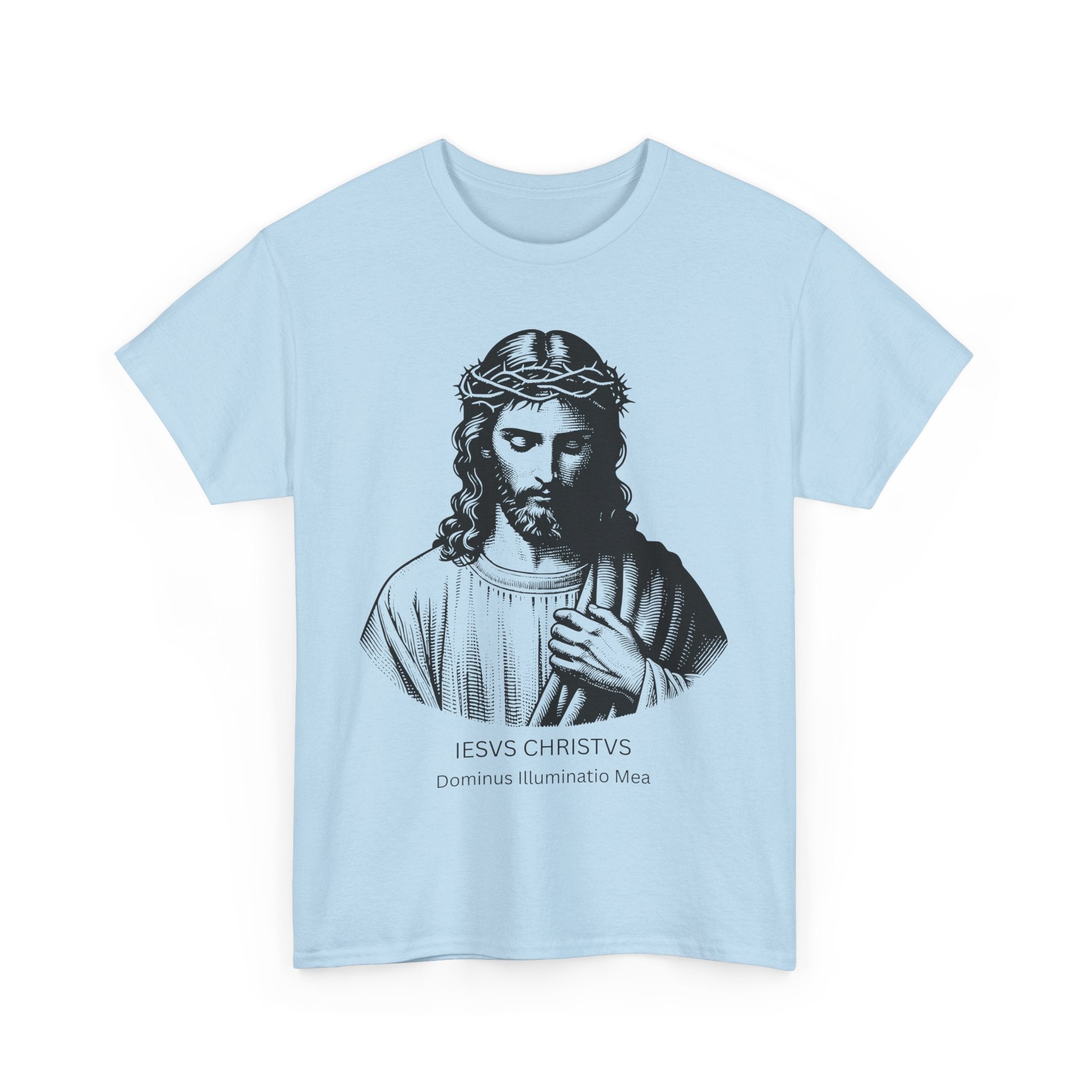 IESVS CHRISTVS – Dominus Illuminatio Mea | Latin Jesus Christ T-Shirt 🙏
