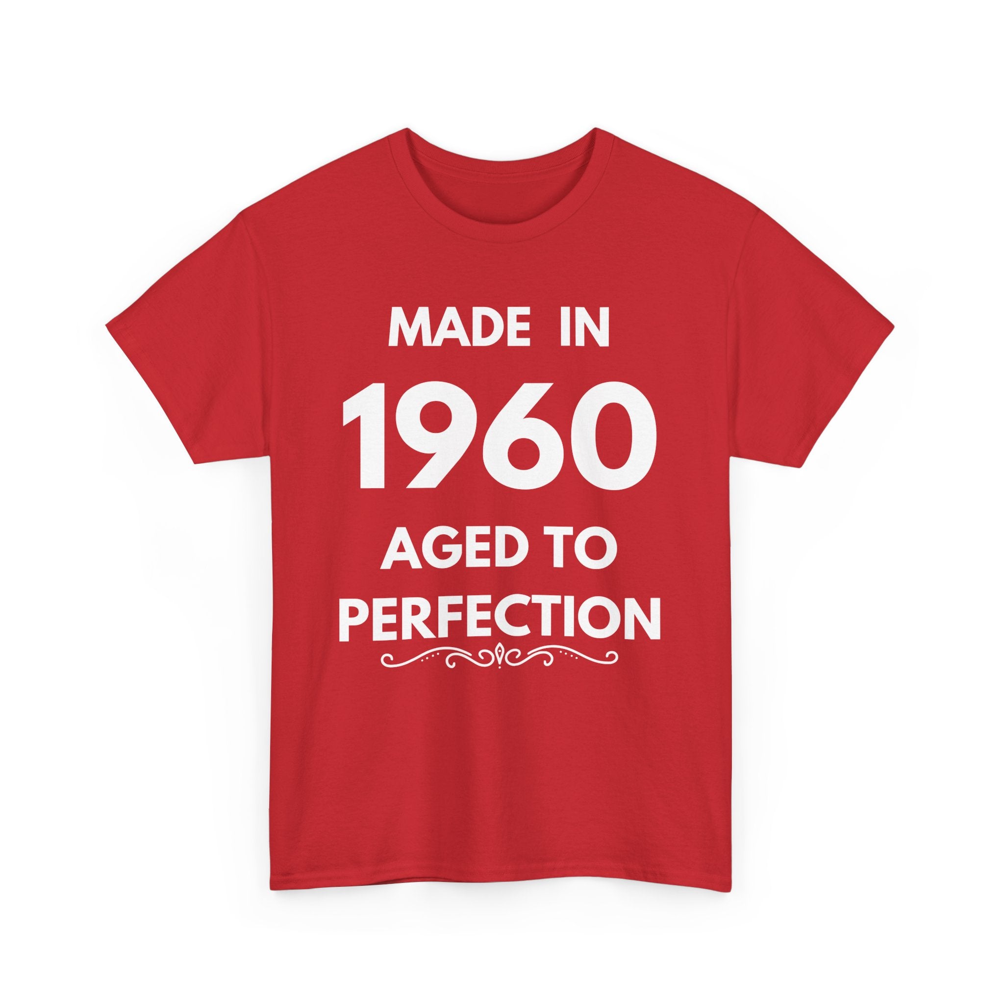 Made in 1960 Aged to Perfection | Custom Birthday Year T-Shirt