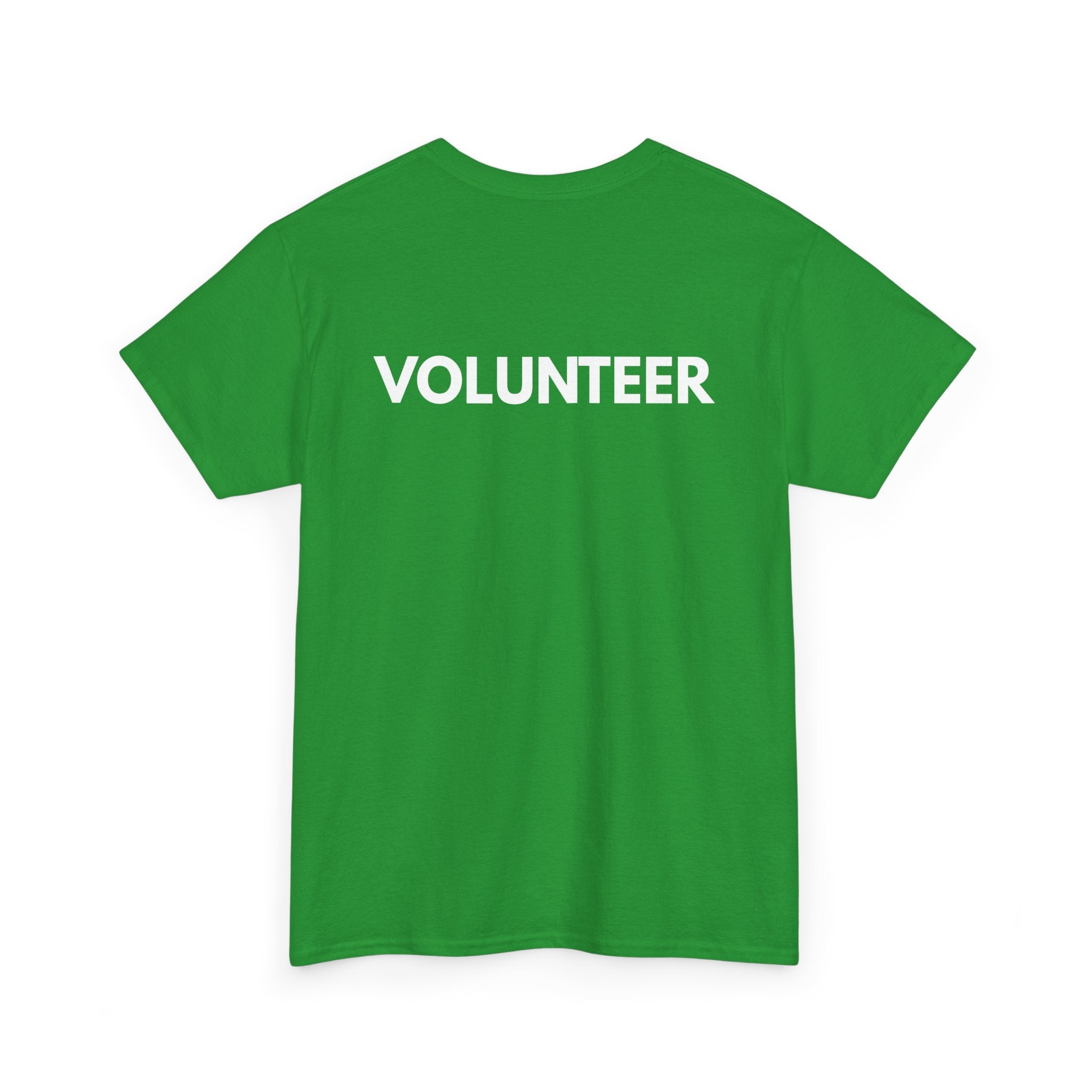 VOLUNTEER Back Print T-Shirt – Bold, Clear & Supportive Design | T Shirt World Australia 🙋♂️🙌🎗️