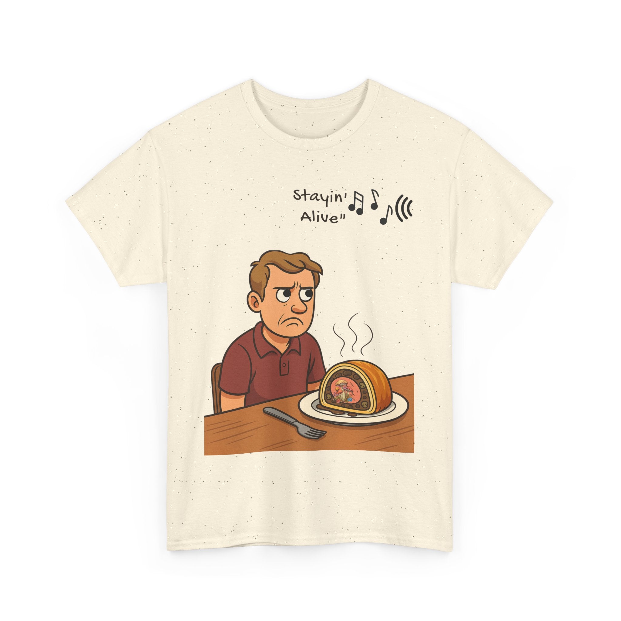 Stayin’ Alive Beef Wellington T- Shirt – A Killer Lunch with a Side of Bee Gees