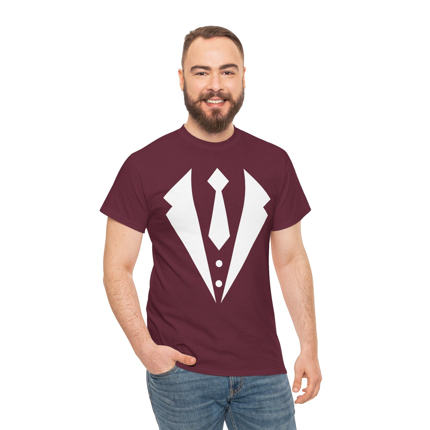 Tuxedo T-Shirt – Classic White Tie Dinner Jacket Illusion