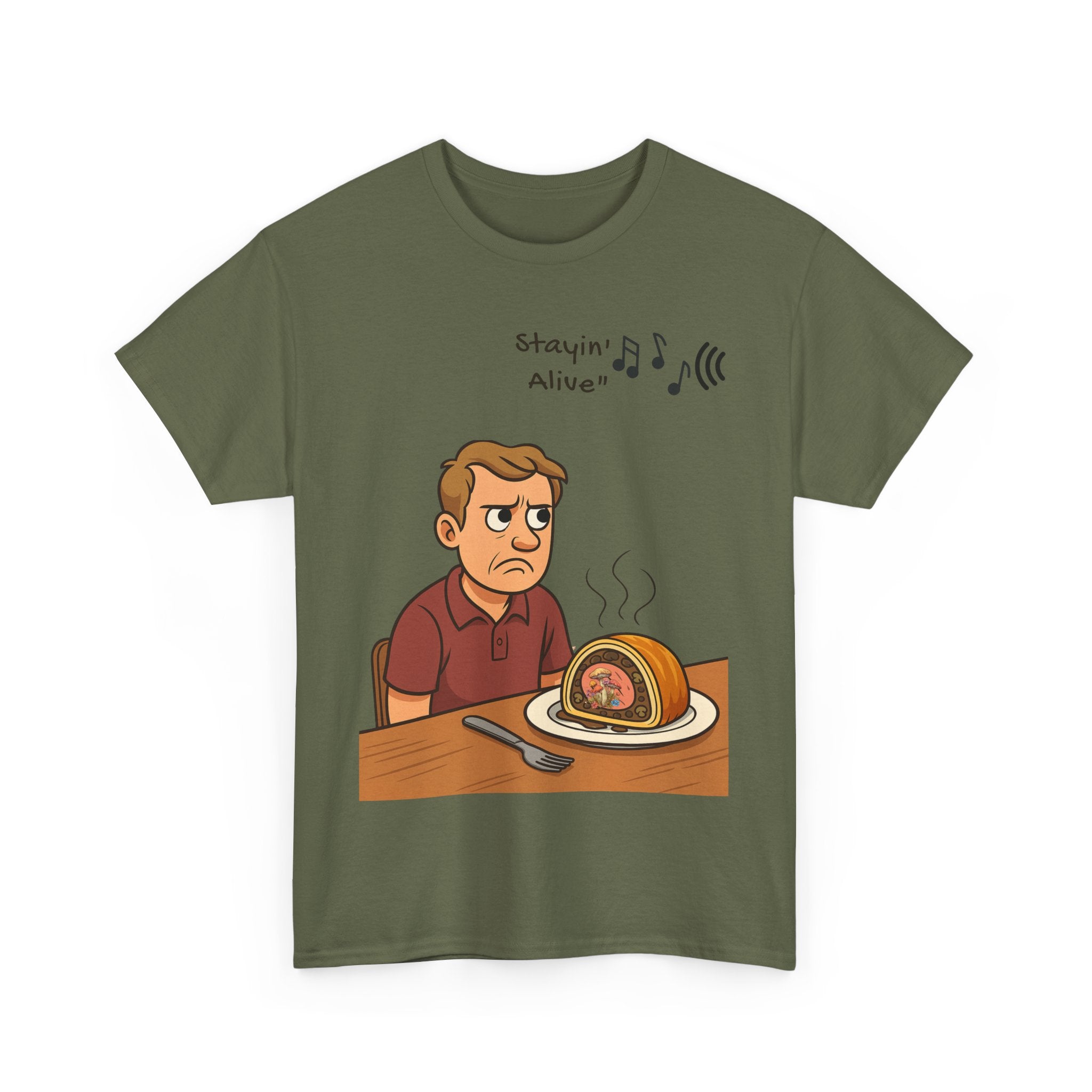 Stayin’ Alive Beef Wellington T- Shirt – A Killer Lunch with a Side of Bee Gees