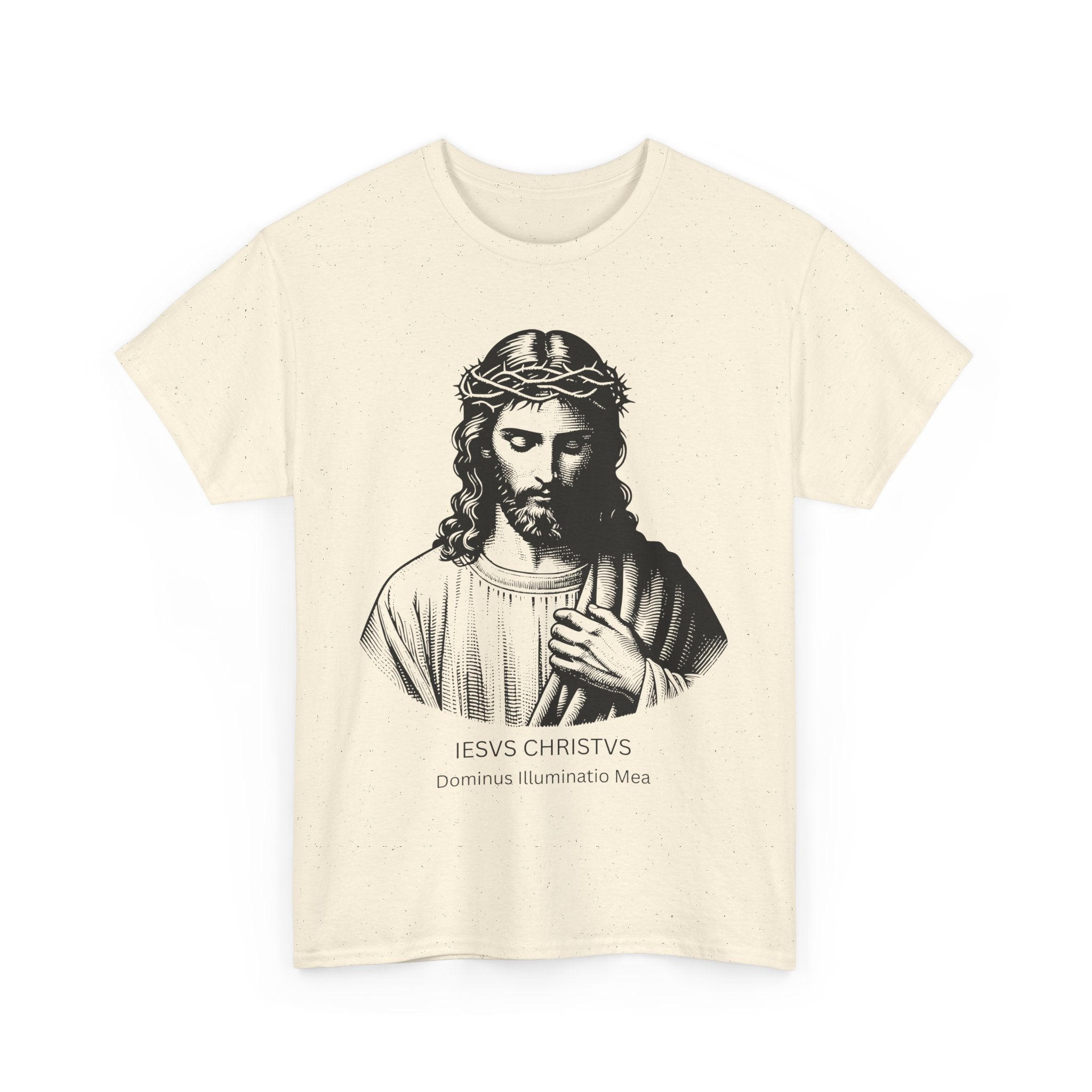 IESVS CHRISTVS – Dominus Illuminatio Mea | Latin Jesus Christ T-Shirt 🙏