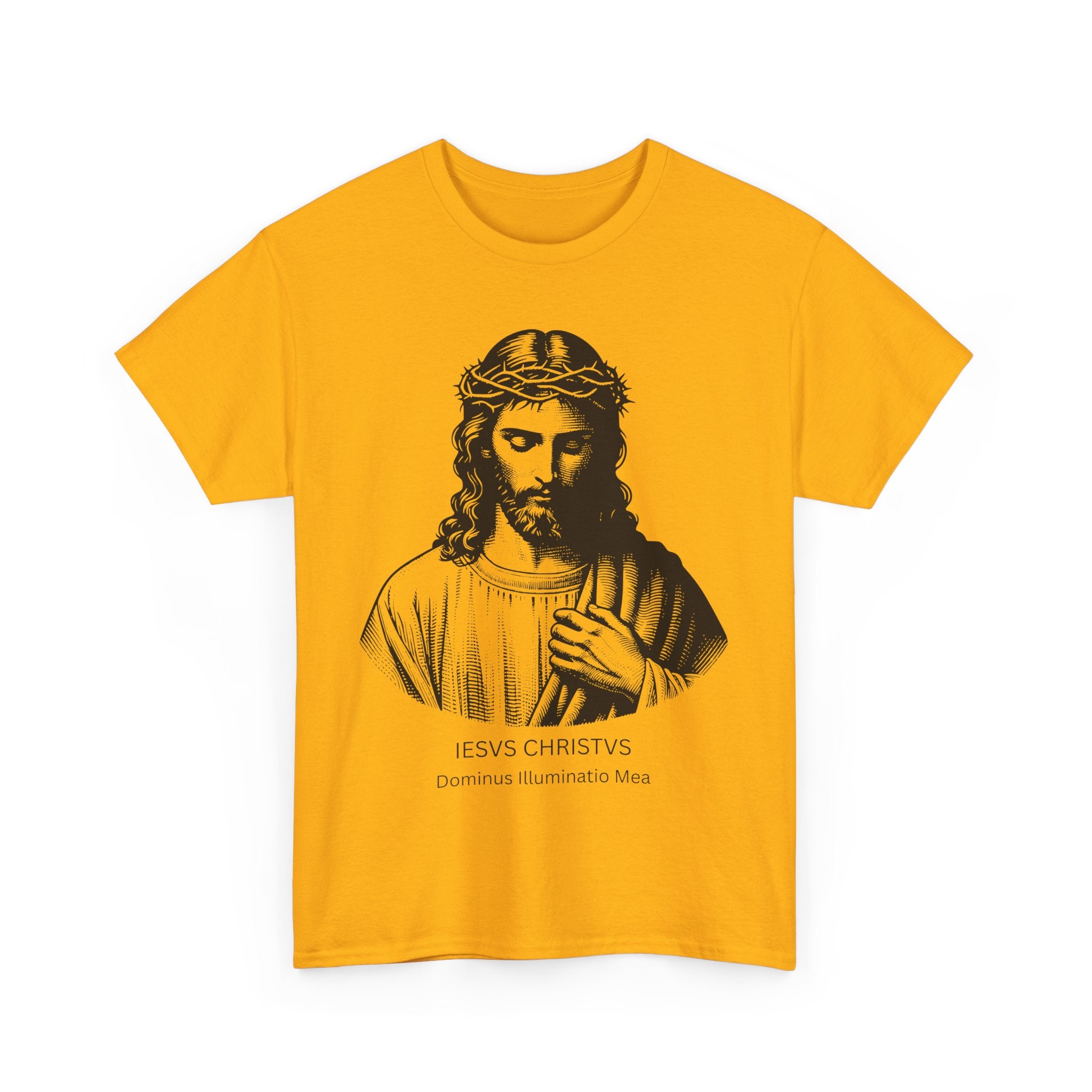 IESVS CHRISTVS – Dominus Illuminatio Mea | Latin Jesus Christ T-Shirt 🙏