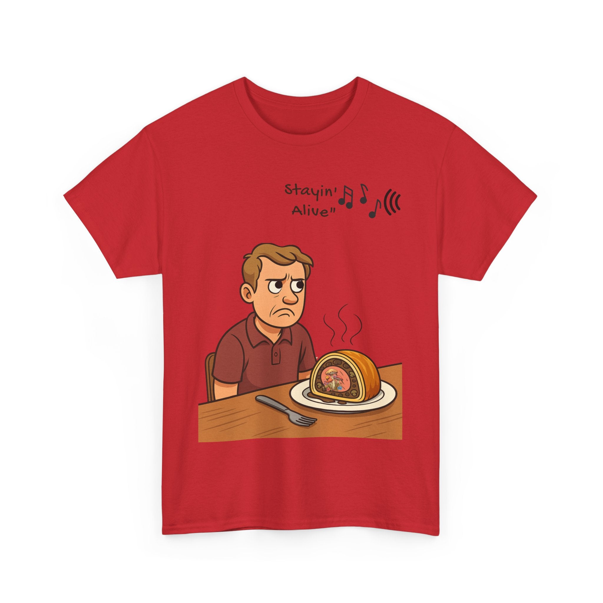 Stayin’ Alive Beef Wellington T- Shirt – A Killer Lunch with a Side of Bee Gees