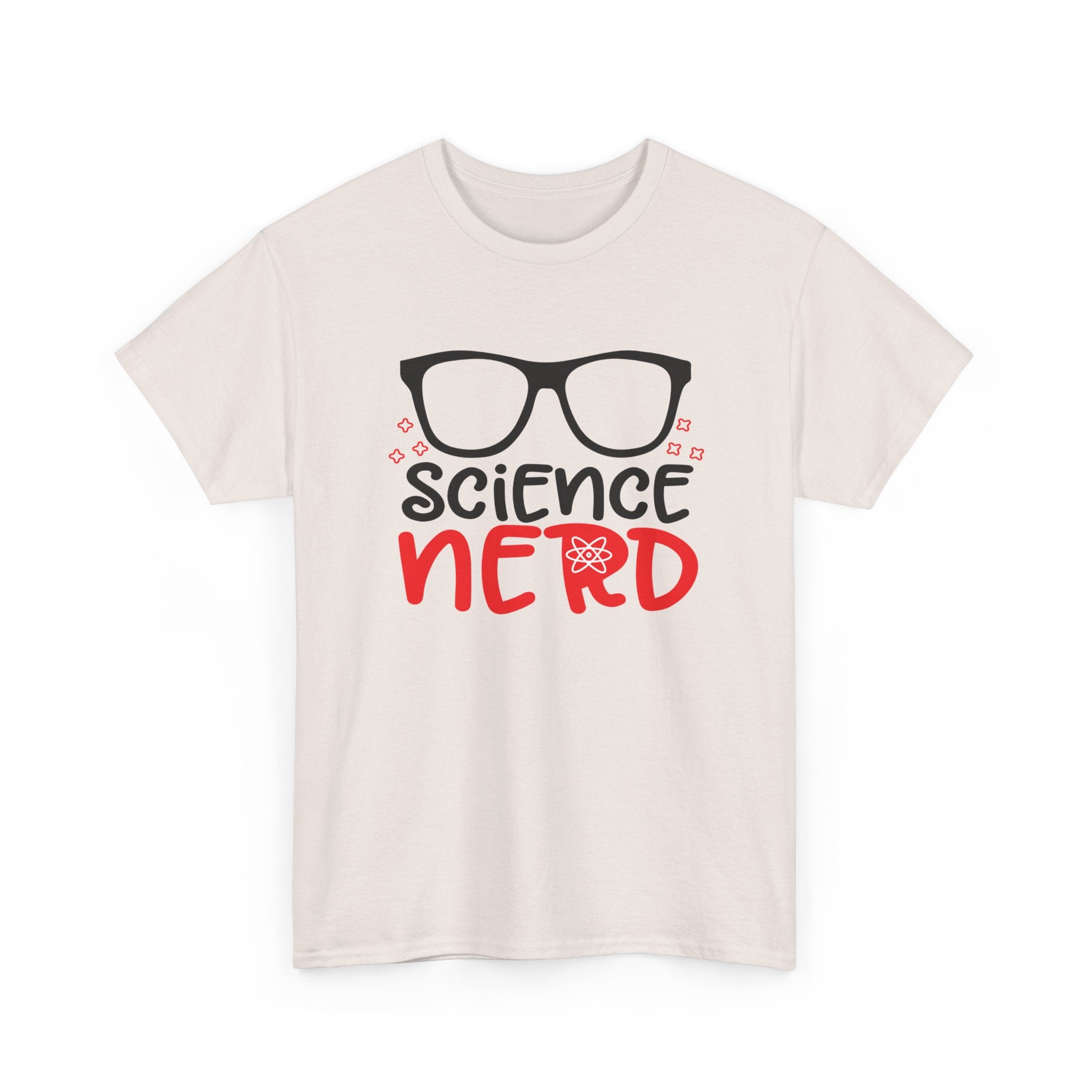 Science Nerd T-Shirt | Fun Design with Black-Rimmed Glasses