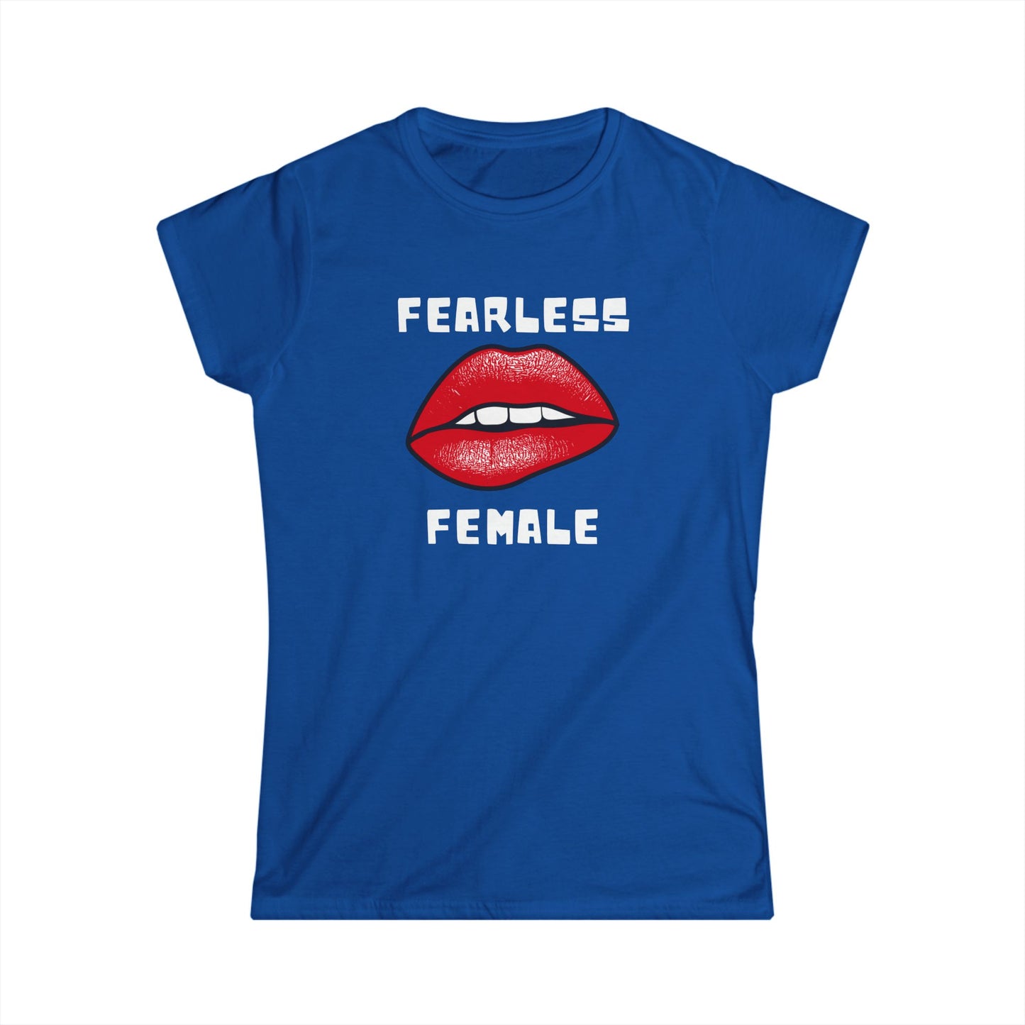 Fearless Female T-Shirt – Bold Design with Close-Up Lips Graphic