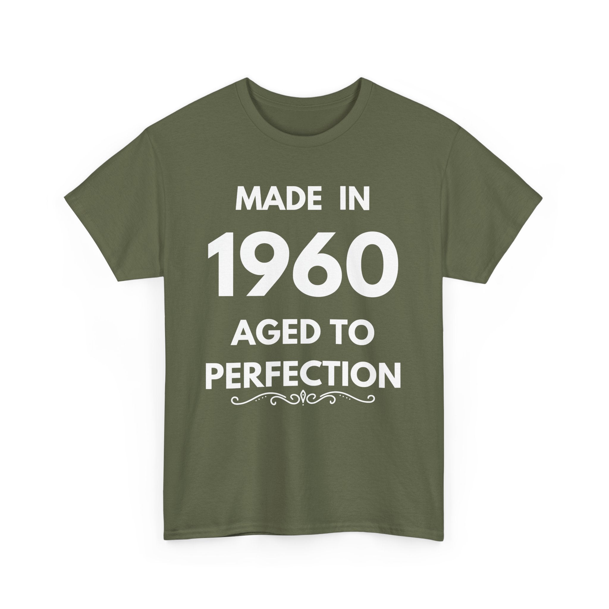 Made in 1960 Aged to Perfection | Custom Birthday Year T-Shirt