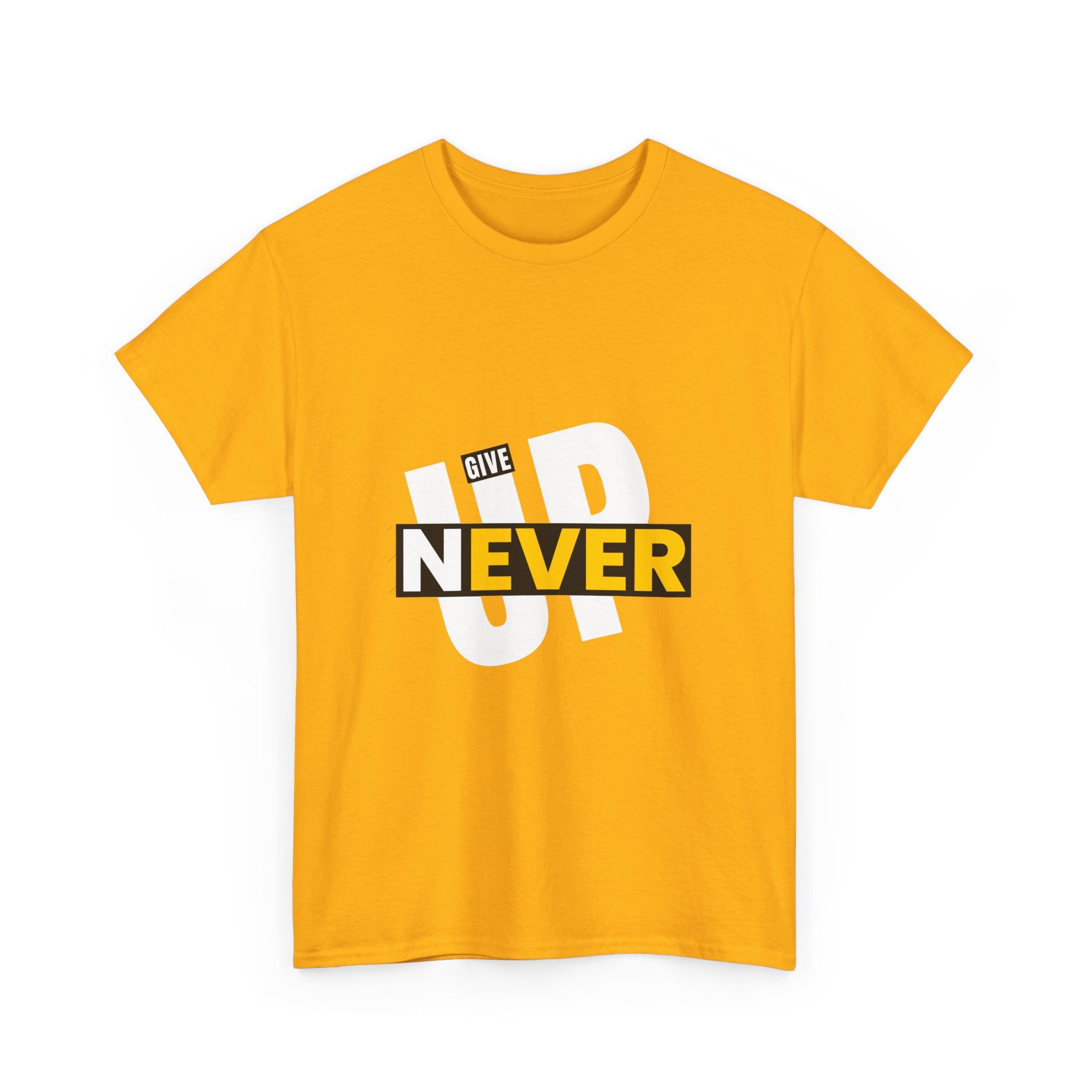 Never Give Up Inspirational T-Shirt | A powerful unisex design