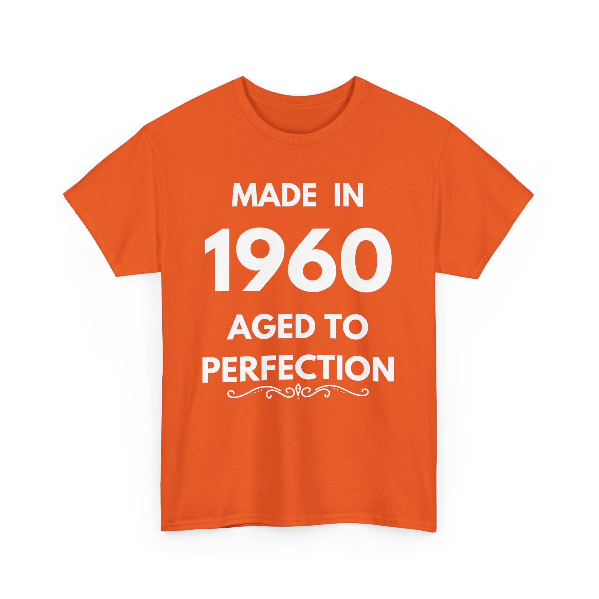 Made in 1960 Aged to Perfection | Custom Birthday Year T-Shirt