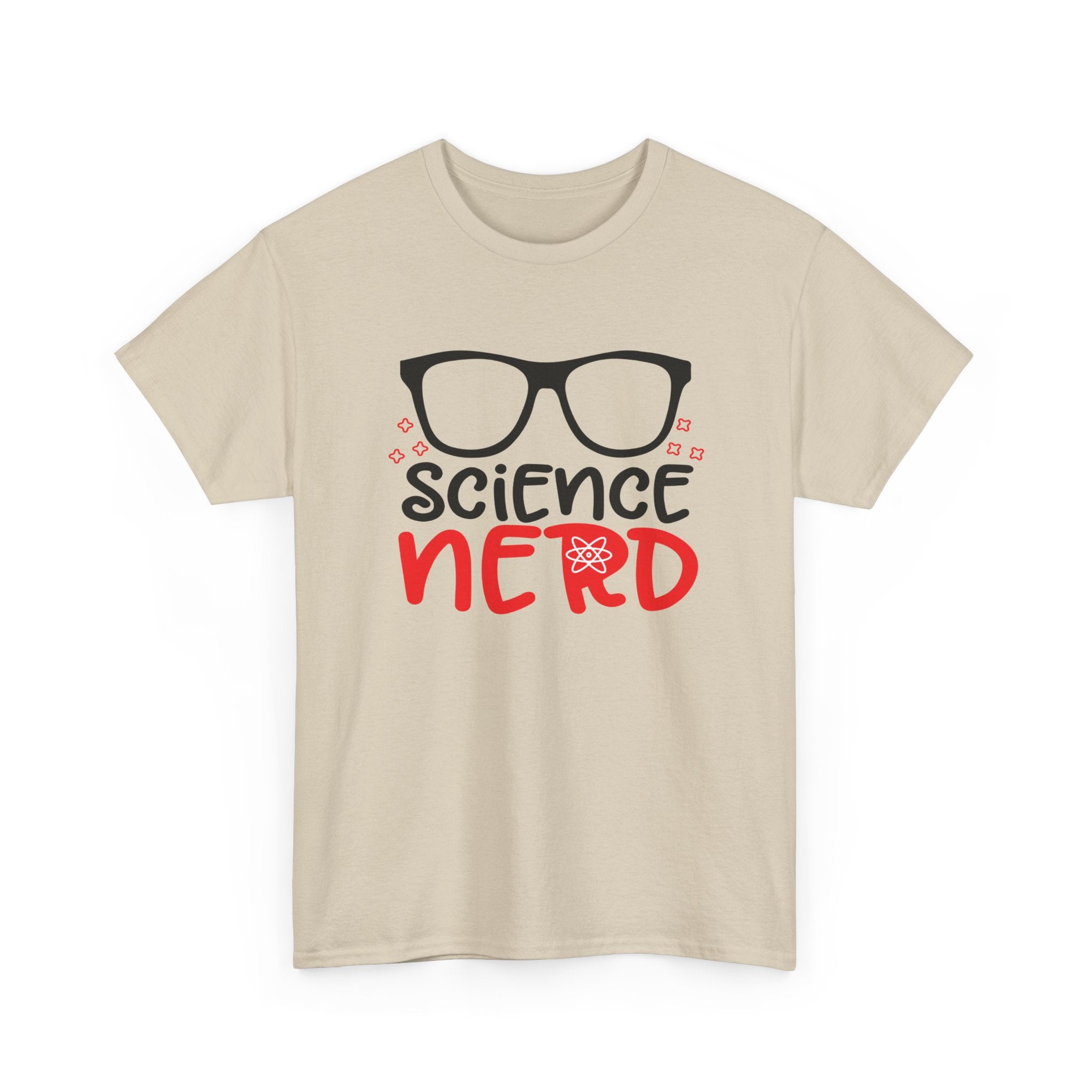 Science Nerd T-Shirt | Fun Design with Black-Rimmed Glasses