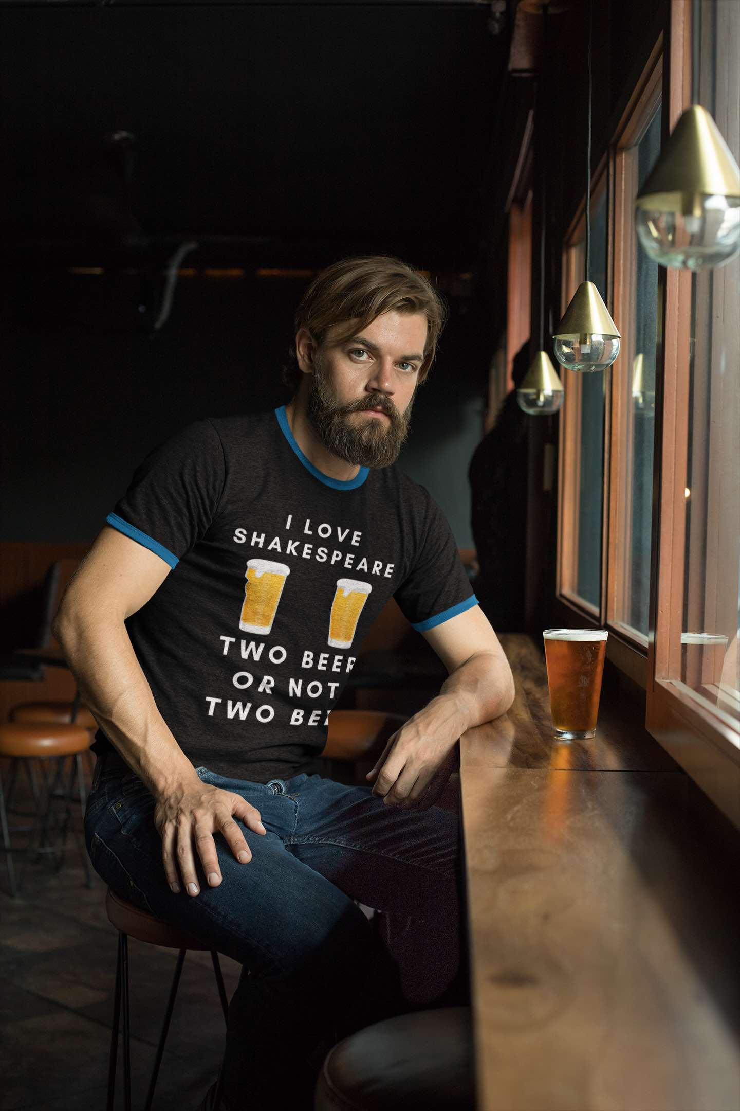 I Love Shakespeare – Two Beer or Not Two Beer T-Shirt | Funny Bard Tee