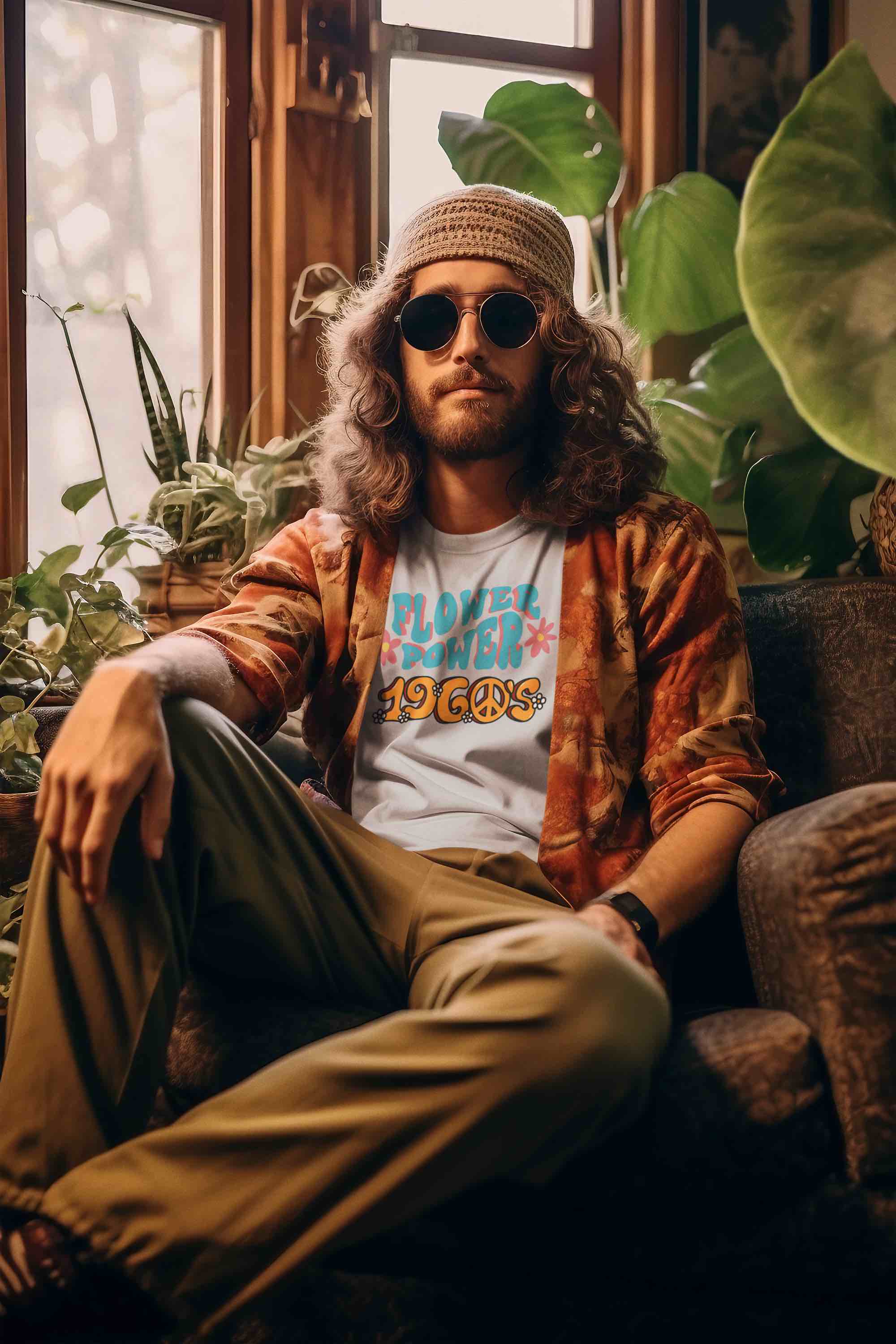 Flower Power T-Shirt – Embrace the 1960s Vibes