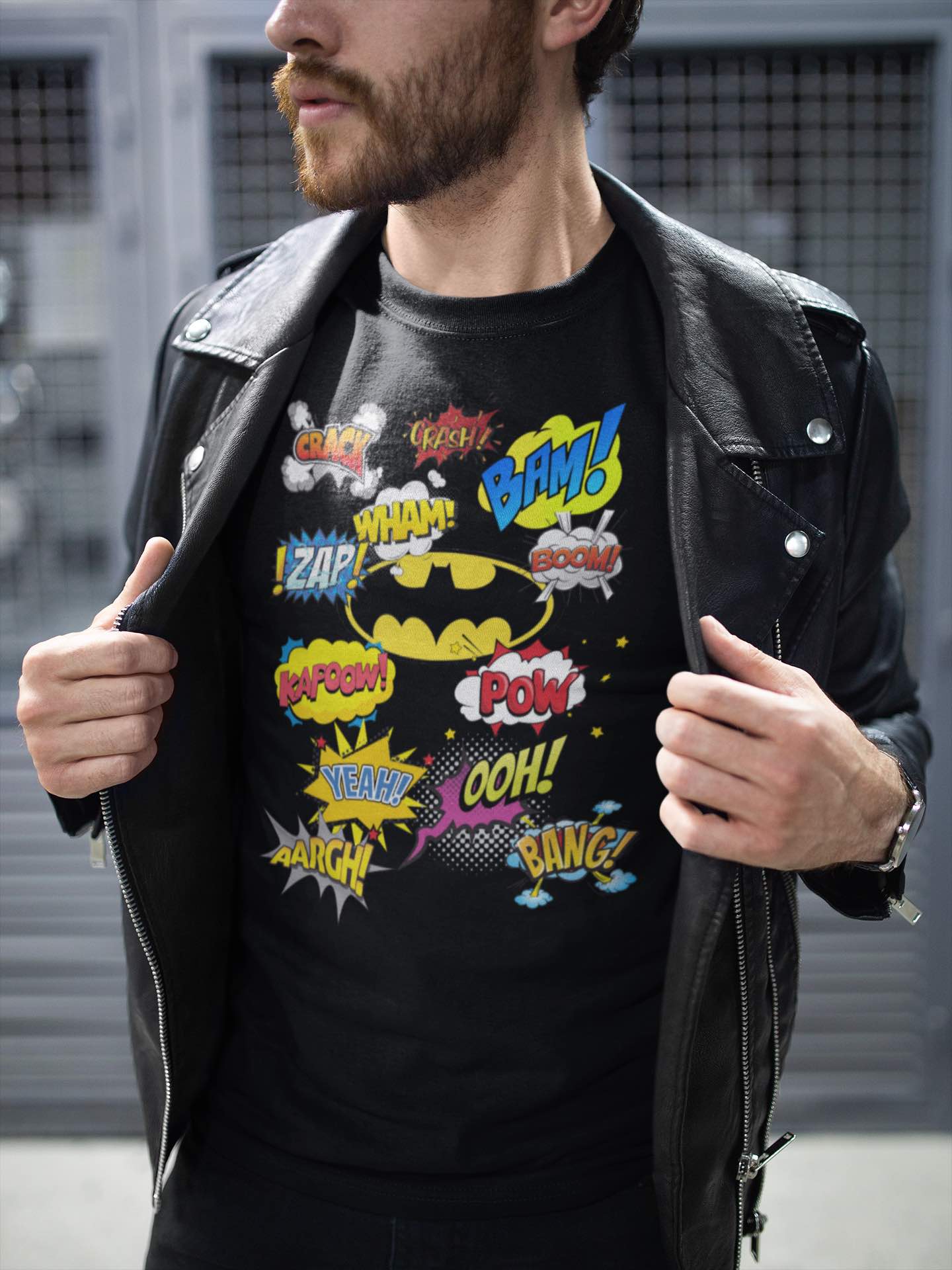 Comic Action Hero Tee – Bang! Crash! Kapow! Bam!