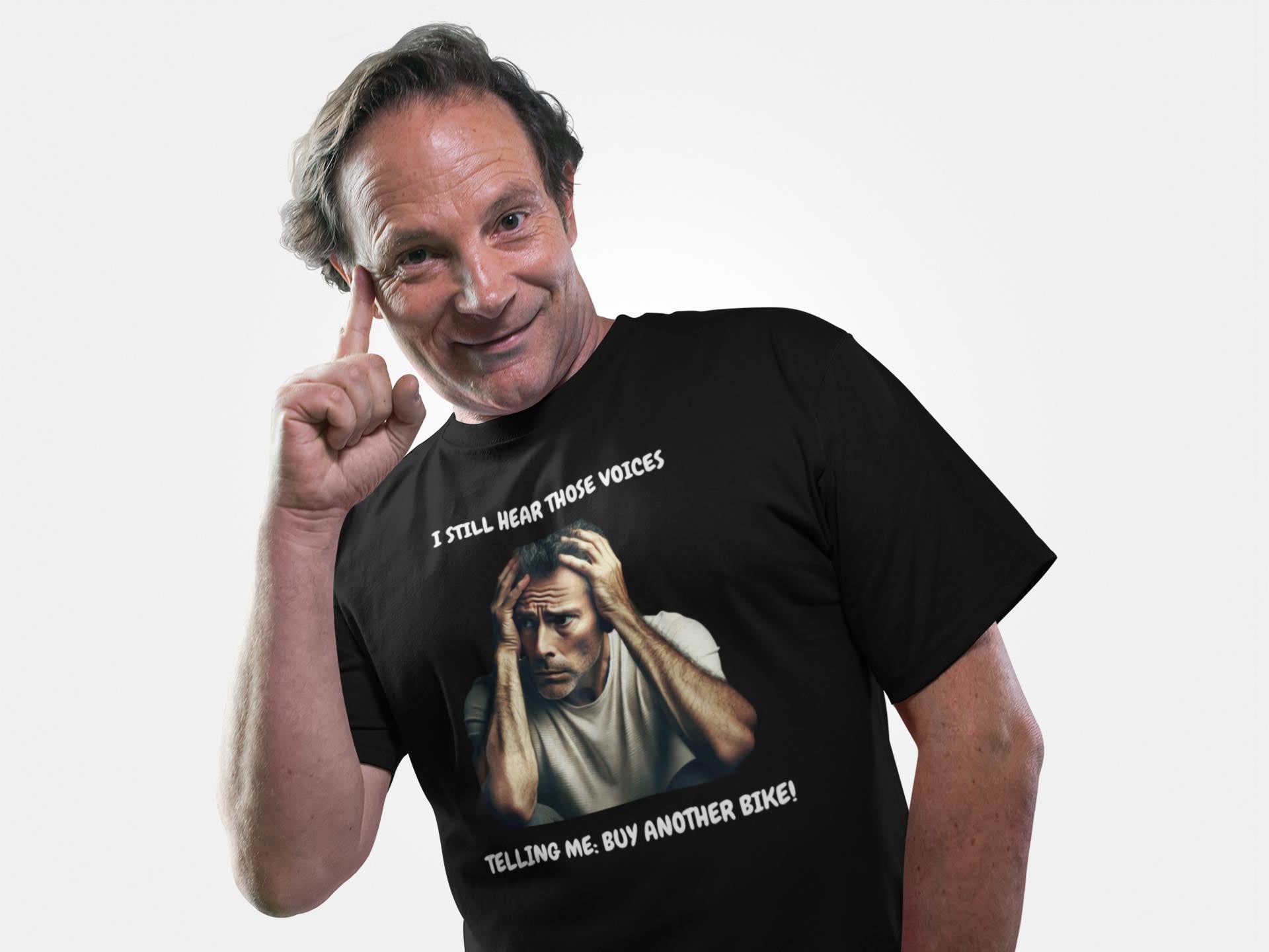 I Still Hear Those Voices – Funny Biker T-Shirt