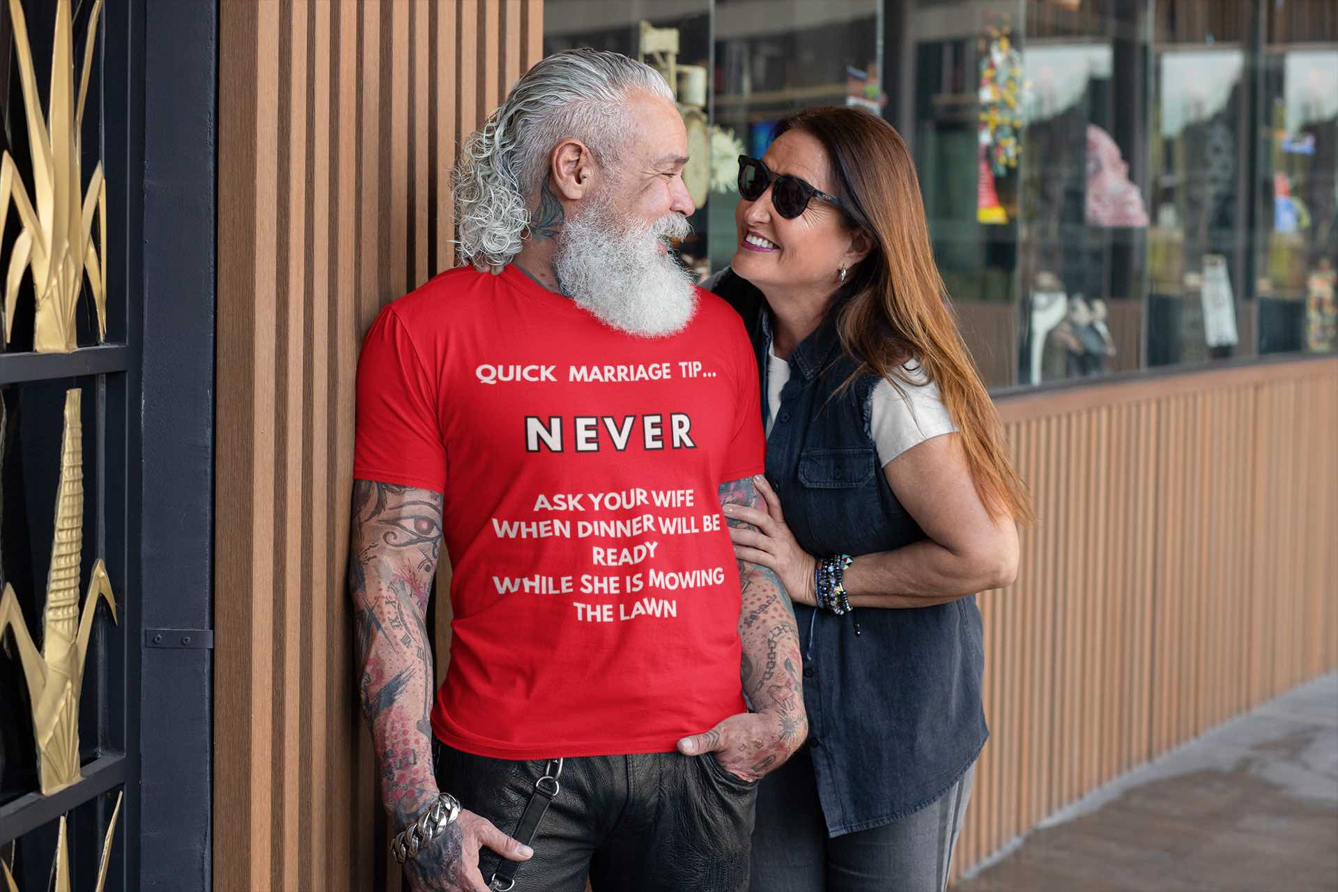 Quick Marriage Tip Funny T-Shirt – Hilarious Husband & Wife Lawn Mowing Joke Tee 👕😂🌱