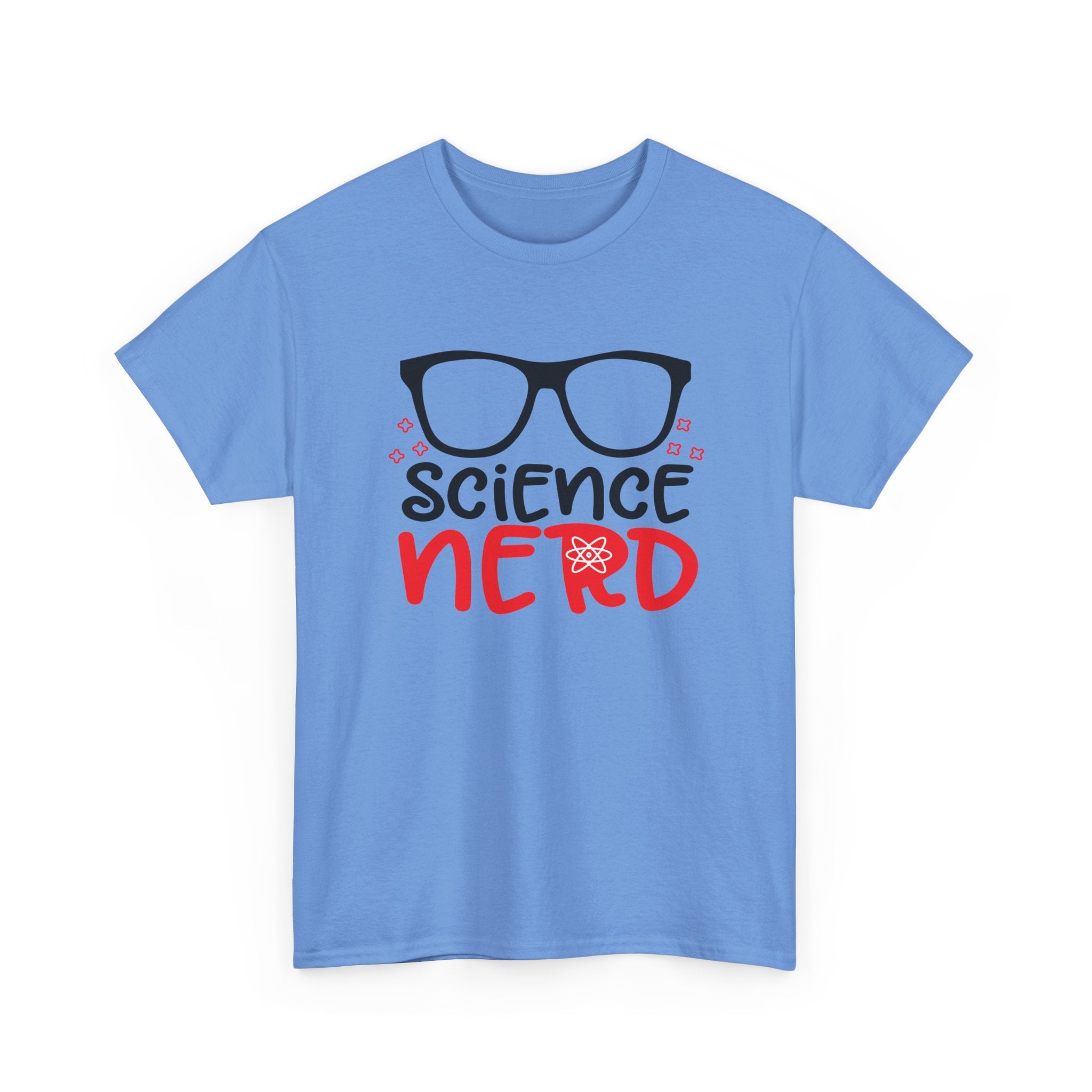 Science Nerd T-Shirt | Fun Design with Black-Rimmed Glasses