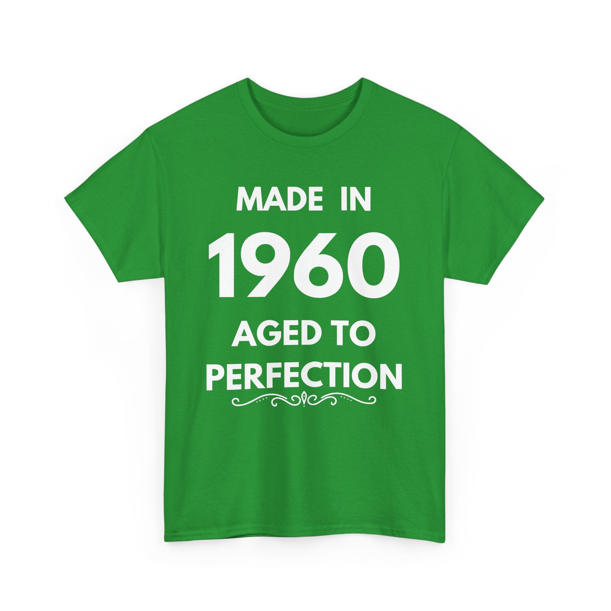 Made in 1960 Aged to Perfection | Custom Birthday Year T-Shirt