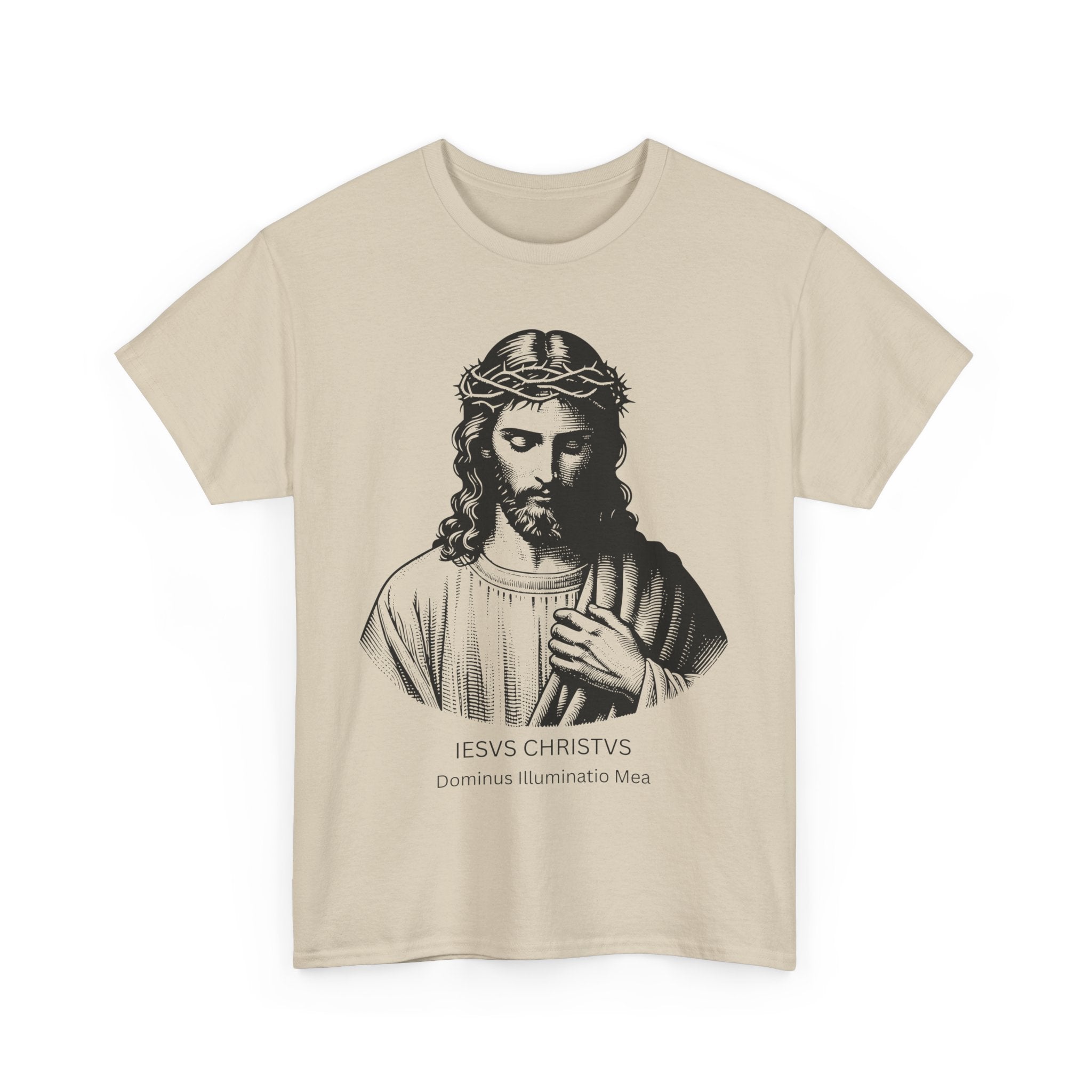 IESVS CHRISTVS – Dominus Illuminatio Mea | Latin Jesus Christ T-Shirt 🙏
