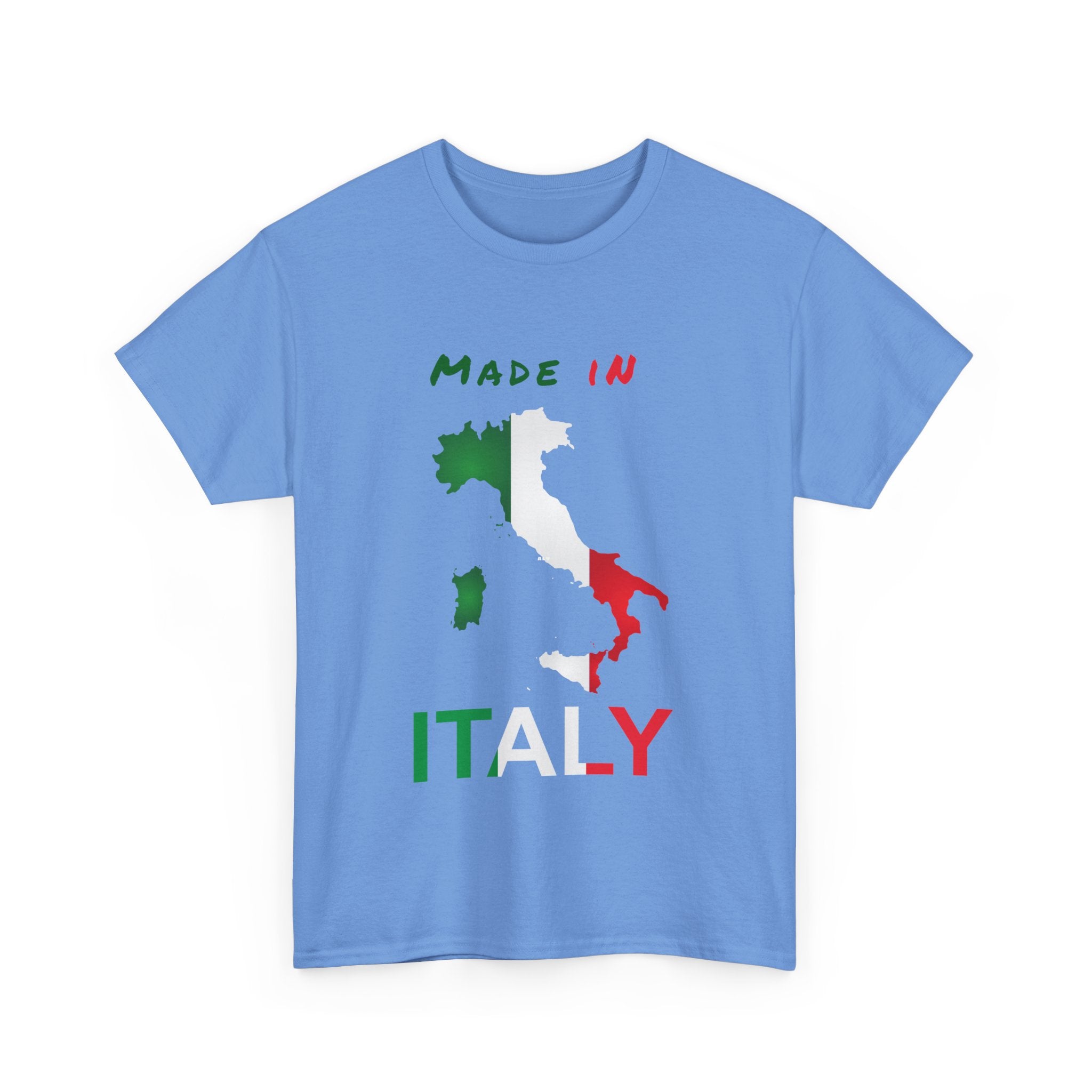 Made in Italy T-Shirt with Flag and Country Outline