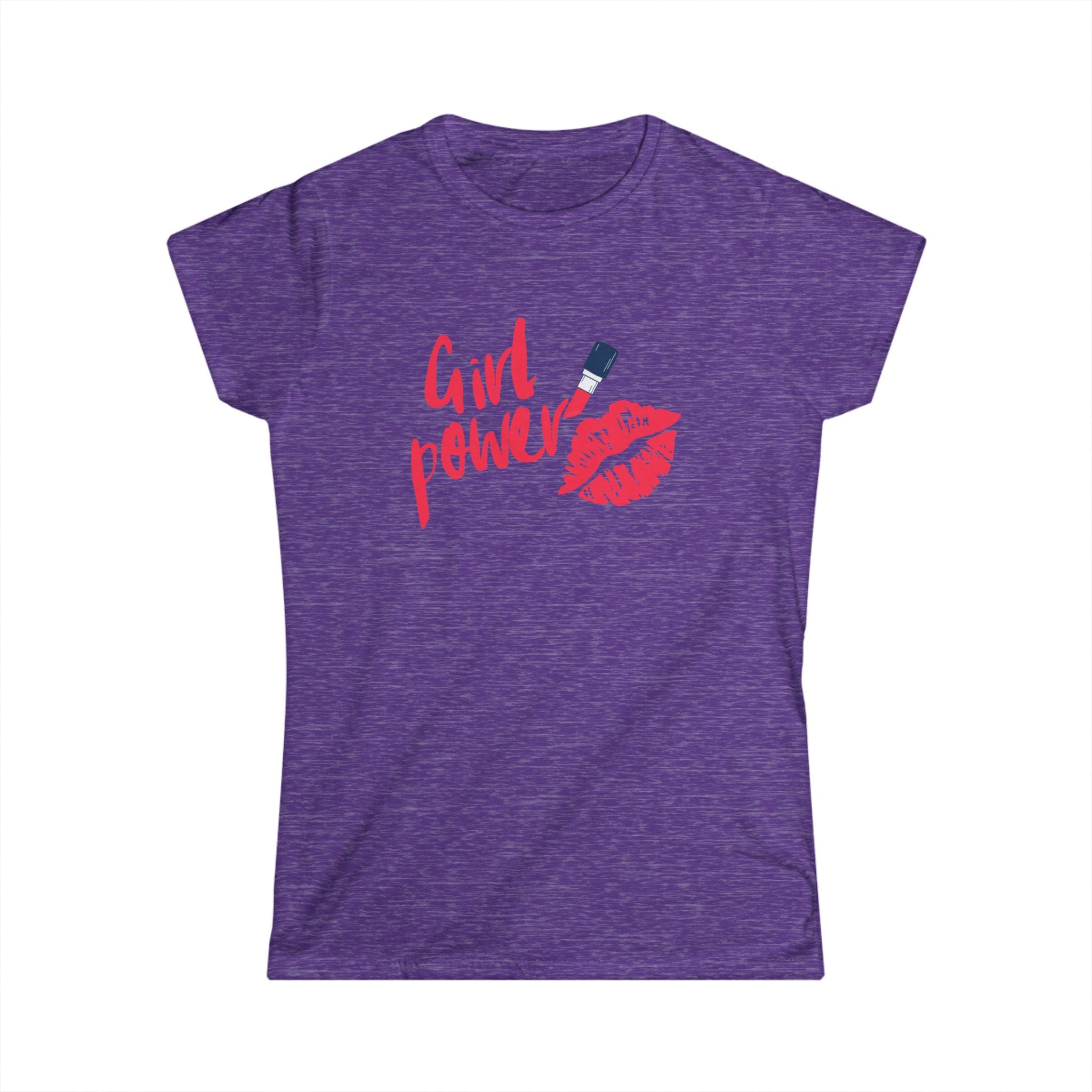 Girl Power T-Shirt with Lips & Lipstick Design