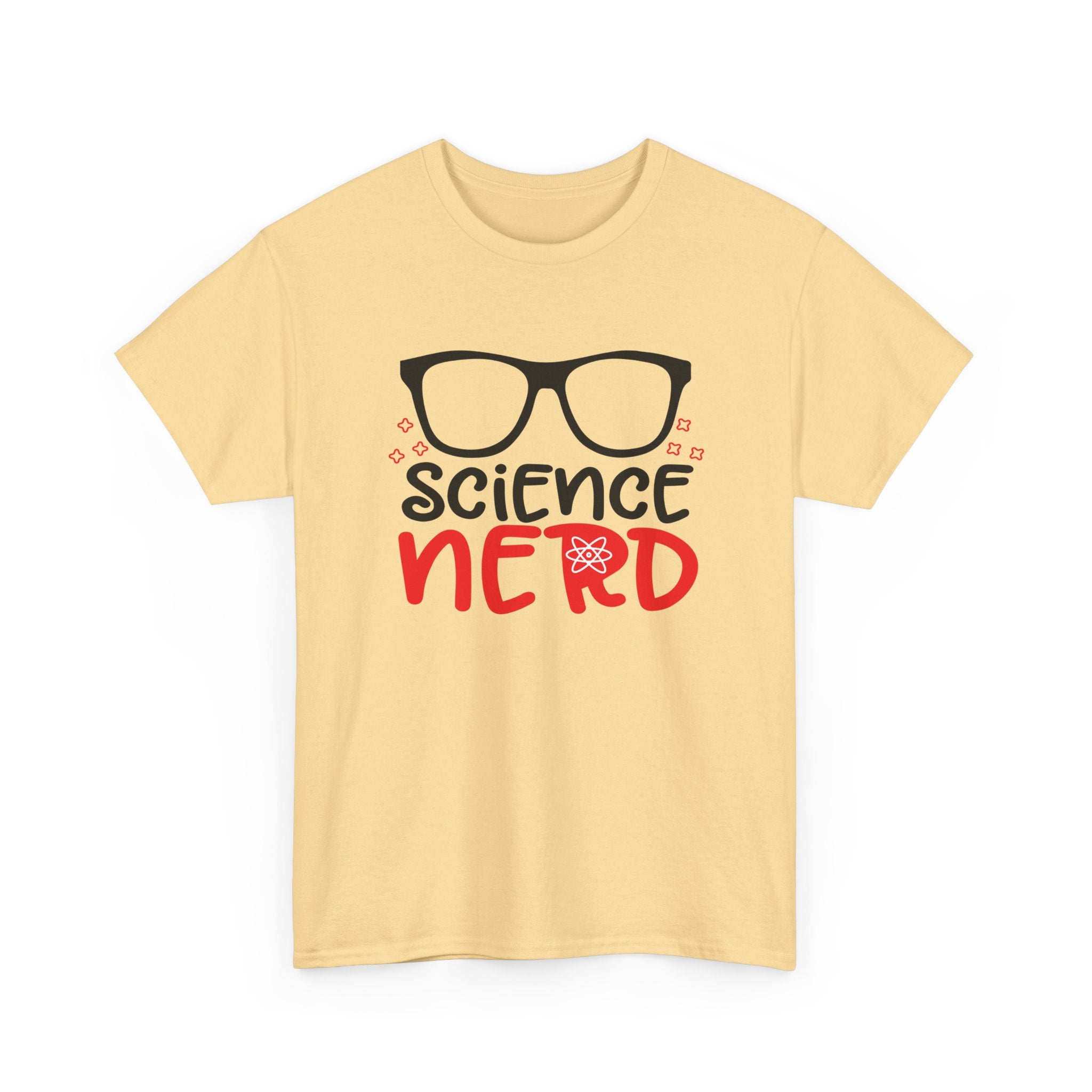 Science Nerd T-Shirt | Fun Design with Black-Rimmed Glasses