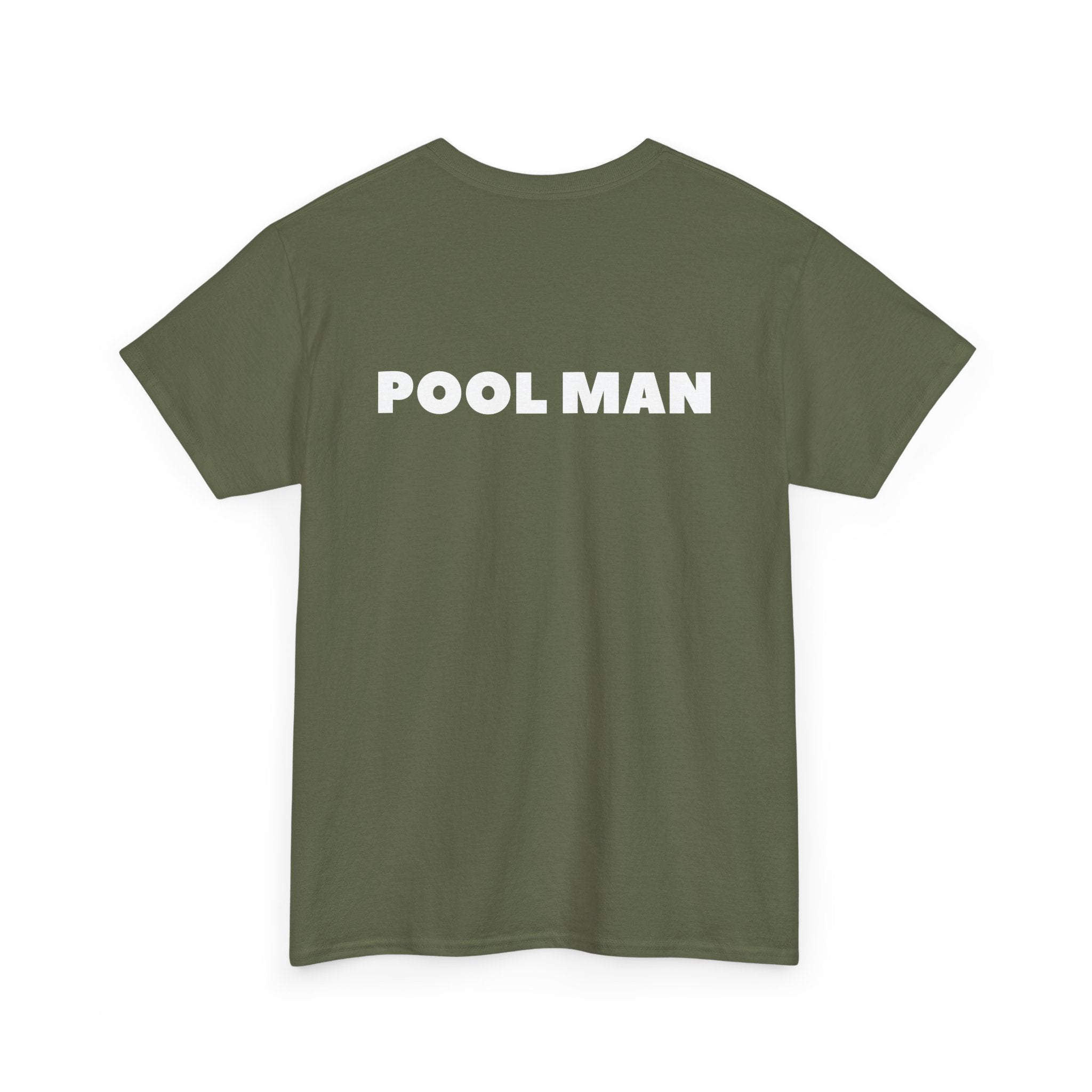 Pool Man T-Shirt – Unisex Tee for Pool Workers - Back Print 🏊♂️😎🌞