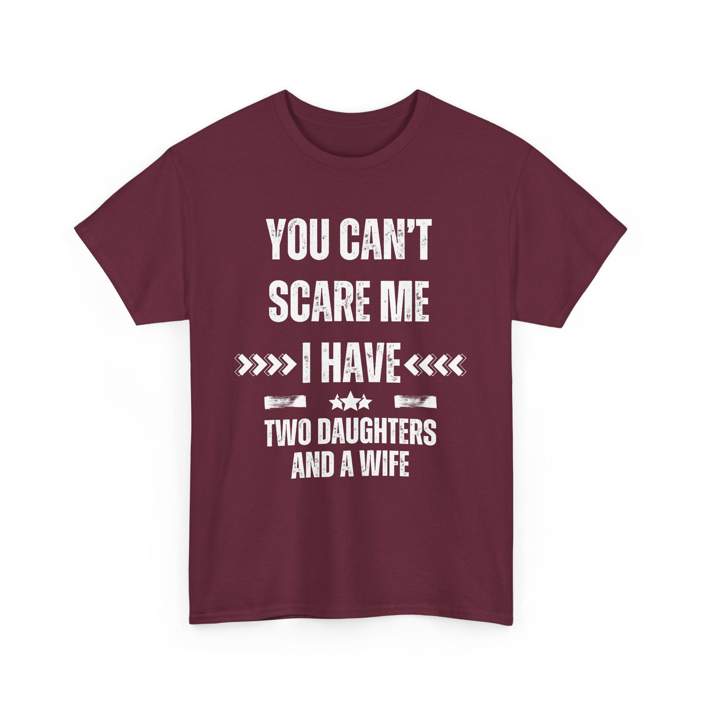 You Can't Scare Me, I Have Two Daughters and a Wife, Funny T-Shirt