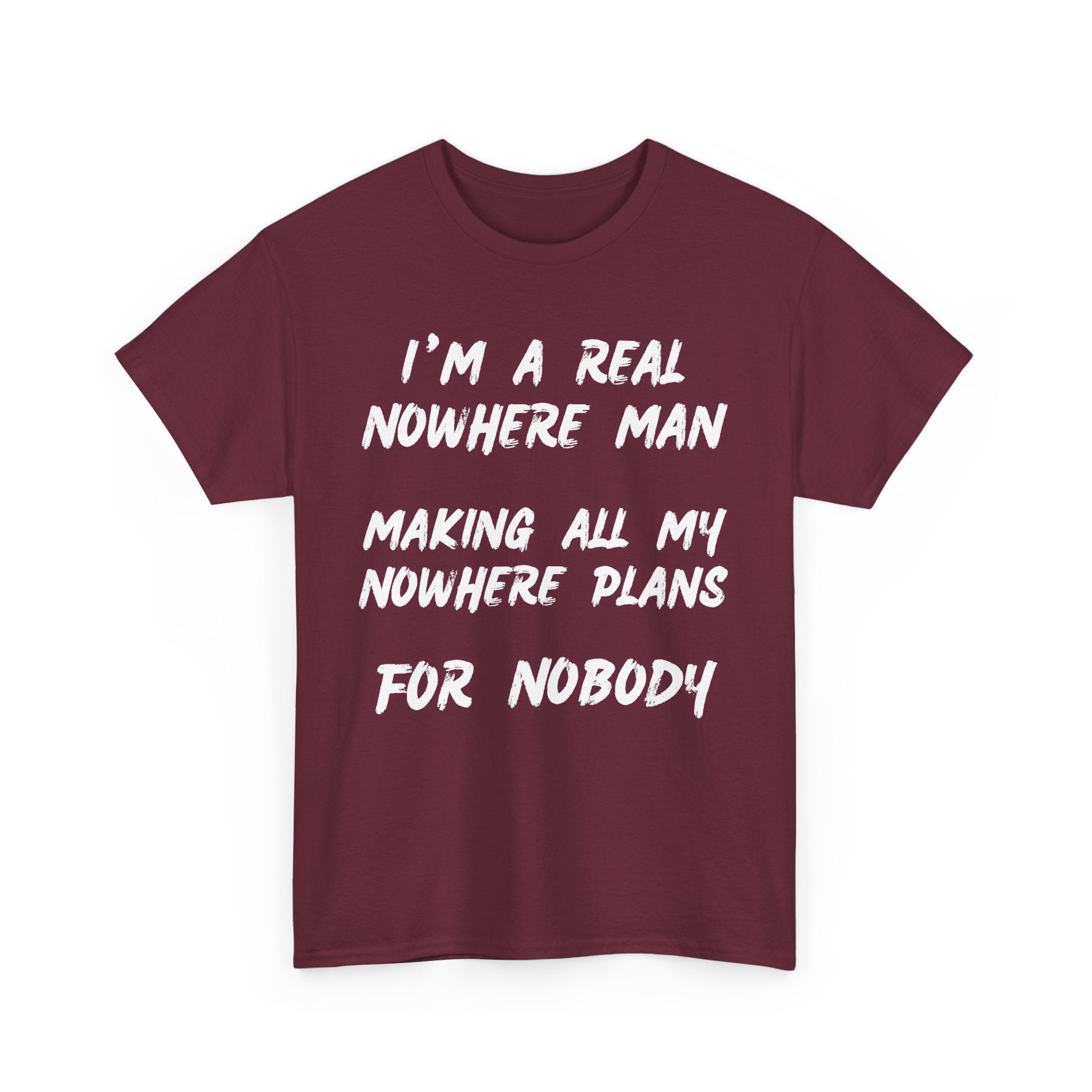 Nowhere Man T-Shirt – Beatles-Inspired Lyric Tee for Dreamers | T Shirt World Australia 🎸🖤👕