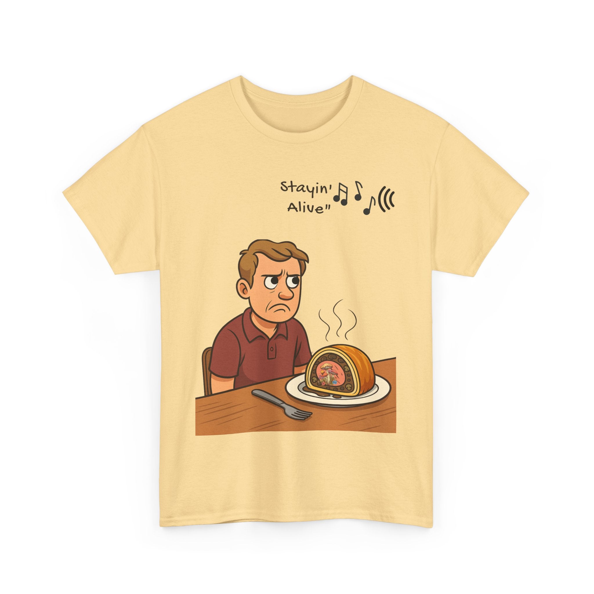 Stayin’ Alive Beef Wellington T- Shirt – A Killer Lunch with a Side of Bee Gees