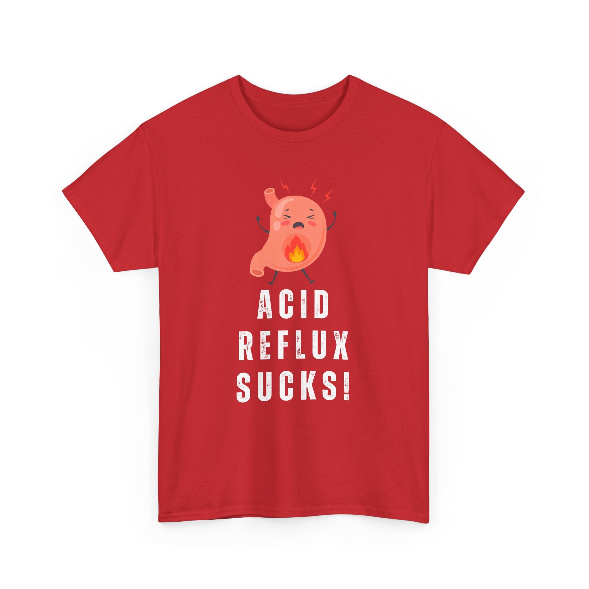 Acid Reflux Sucks T-Shirt – Heartburn Humour Tee 🔥