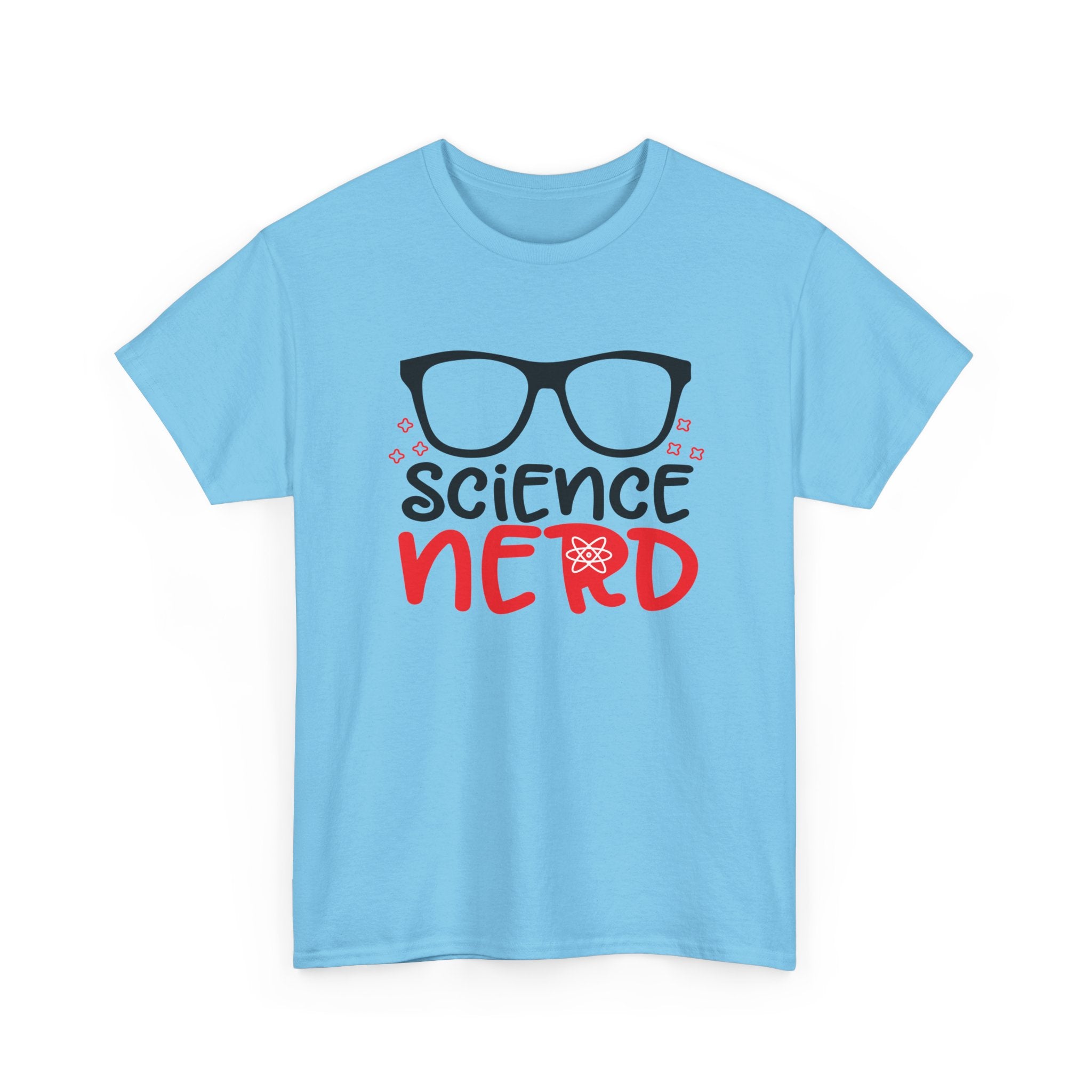 Science Nerd T-Shirt | Fun Design with Black-Rimmed Glasses