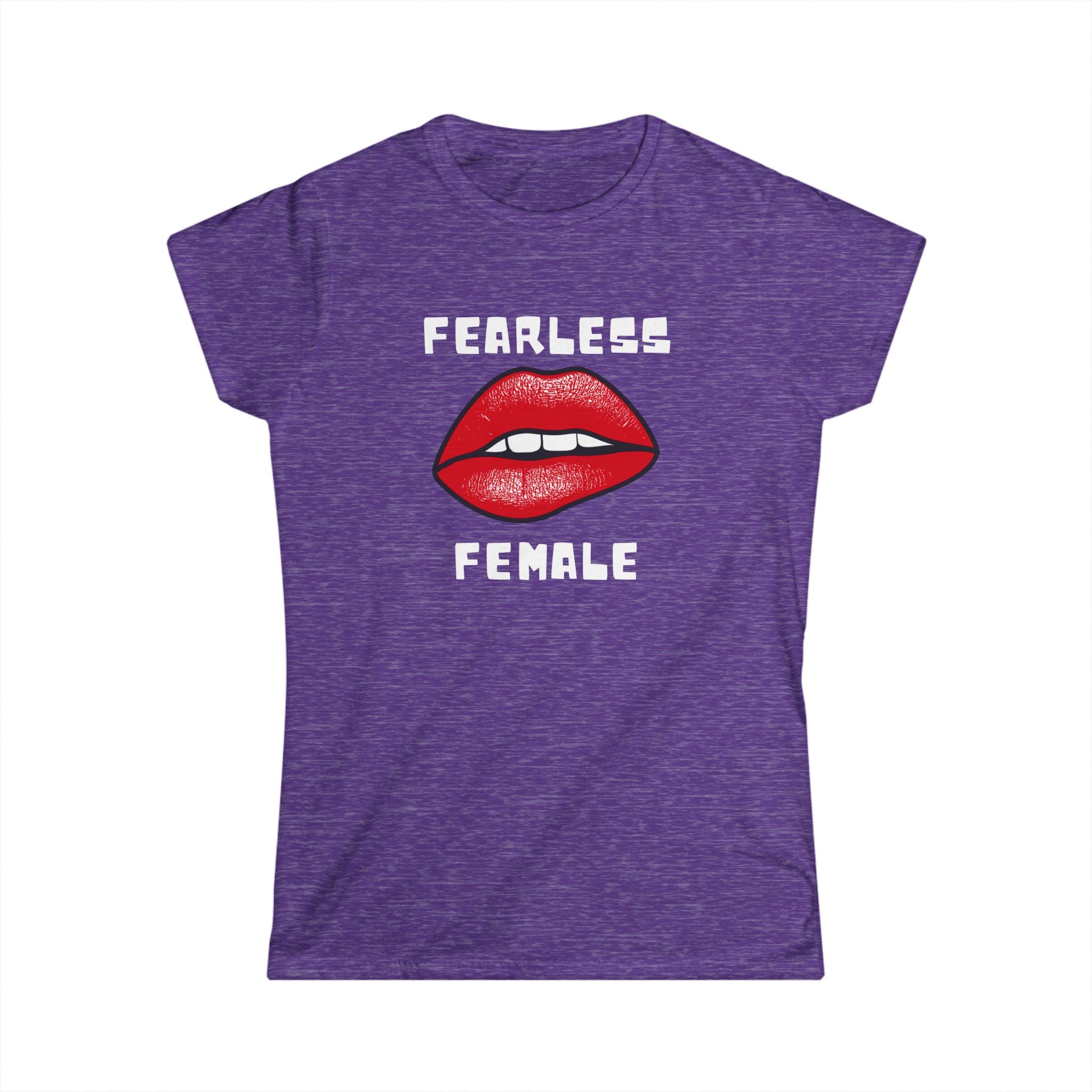 Fearless Female T-Shirt – Bold Design with Close-Up Lips Graphic