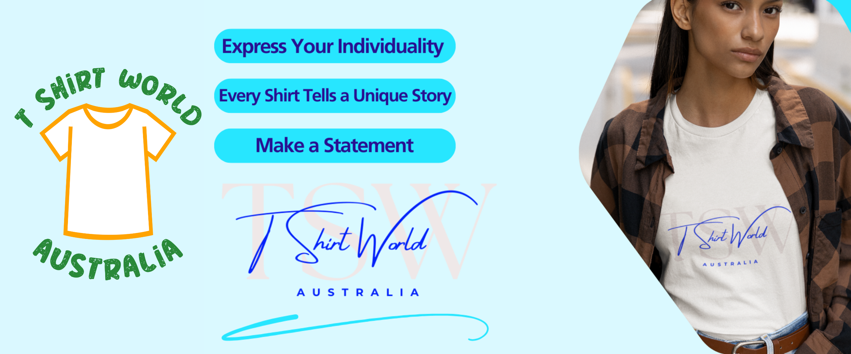 T Shirt World Australia desktop banner