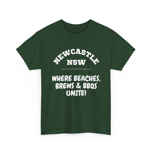 Newcastle NSW T-Shirt | Beaches, Brews & BBQ's Tee 🍻🇦🇺