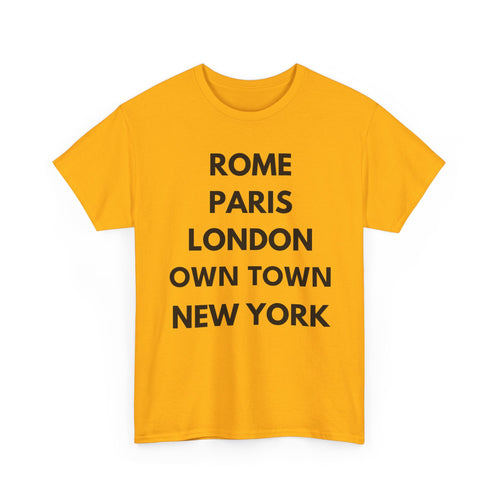 Personalised City List T-Shirt | Rome Paris London New York Custom Tee ✈️👕