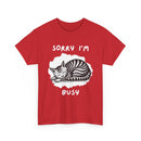Sorry I'm Busy Cat T-Shirt | Funny Sleeping Cat Tee 🐱💤