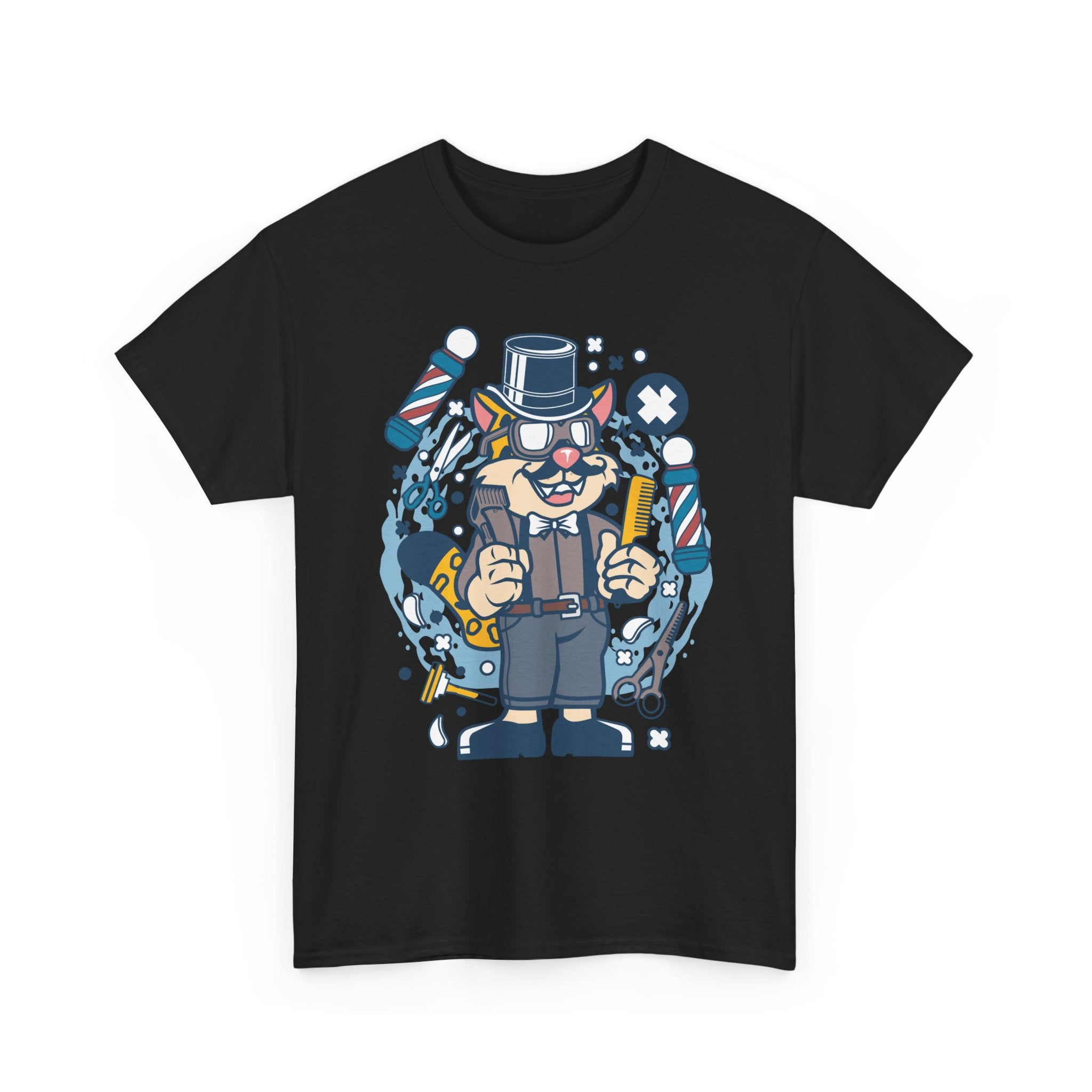 Cool Cat Barber T-Shirt | Unique Barber Shop Graphic Tee 💈🐾