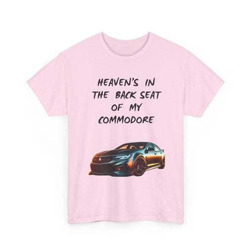 Custom Commodore Photo T-Shirt | Heaven’s In The Back Seat Personalised Tee 📸🇦🇺