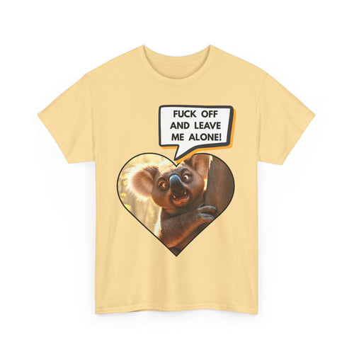 Angry Koala Fuck Off and Leave Me Alone T-Shirt – Bold Aussie Attitude