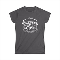Blessed Is She Who Believed T-Shirt | Faith & Inspiration ✨