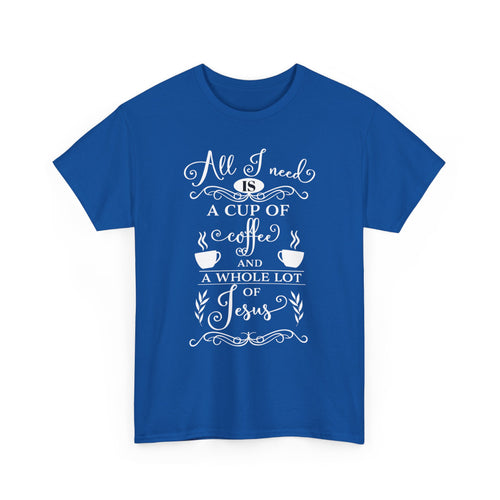 Coffee & Jesus T-Shirt – Faith & Caffeine Lover Tee
