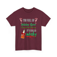 Funny Christmas T-Shirt | Whisky Holiday Spirit T-Shirt