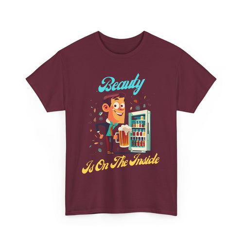Beauty is on the inside (beer fridge) funny T Shirt