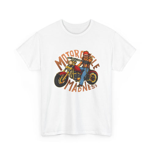 Motorcycle Madness T-Shirt – Carefree Chopper Rider Design