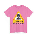 Danger, [Name]'s Here T-Shirt – Customizable Funny Design