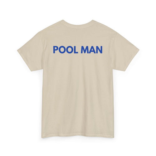 Pool Man T-Shirt | Pro Pool Service & Maintenance Back-Print Tee 🏊‍♂️