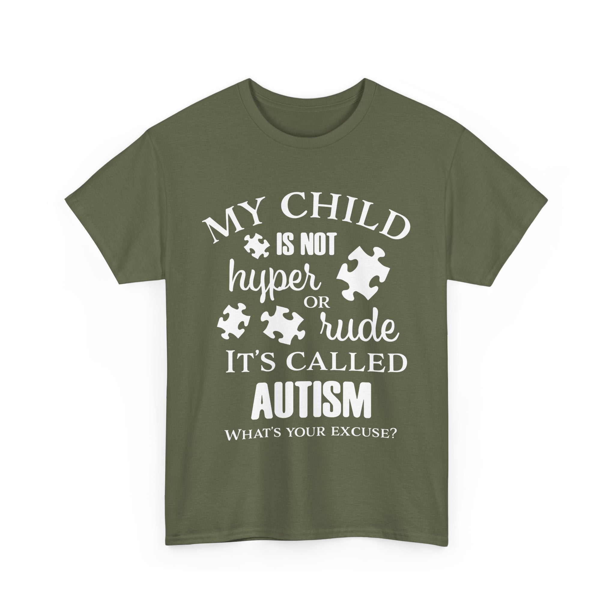 Autism Awareness T-Shirt – My Child Is Not Hyper or Rude